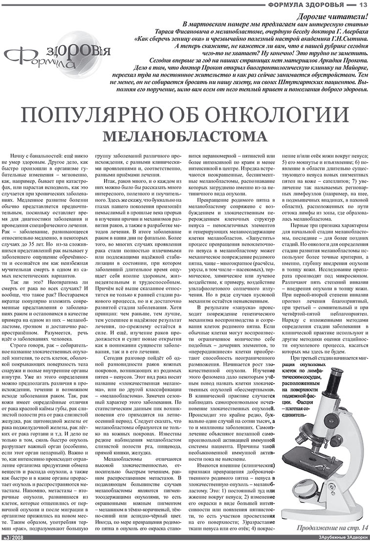 Известия BW (газета). 2008 год, номер 3, стр. 13