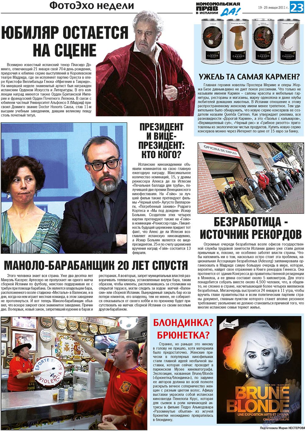 KP Spanien (Zeitung). 2011 Jahr, Ausgabe 3, Seite 23