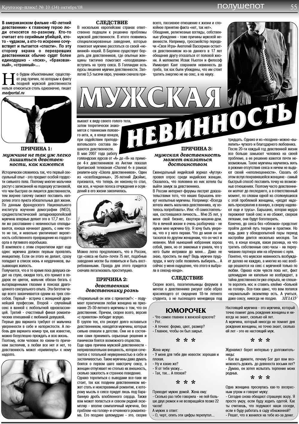 Кругозор плюс! (газета). 2008 год, номер 10, стр. 55