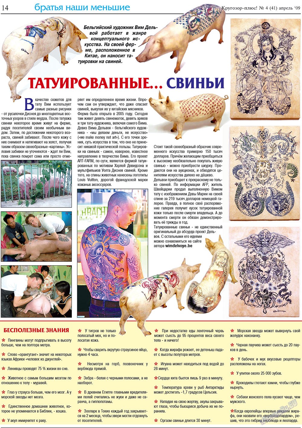 Кругозор плюс!, газета. 2009 №4 стр.14