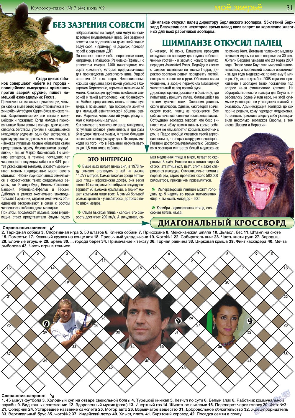 Krugozor plus! (Zeitung). 2009 Jahr, Ausgabe 7, Seite 31
