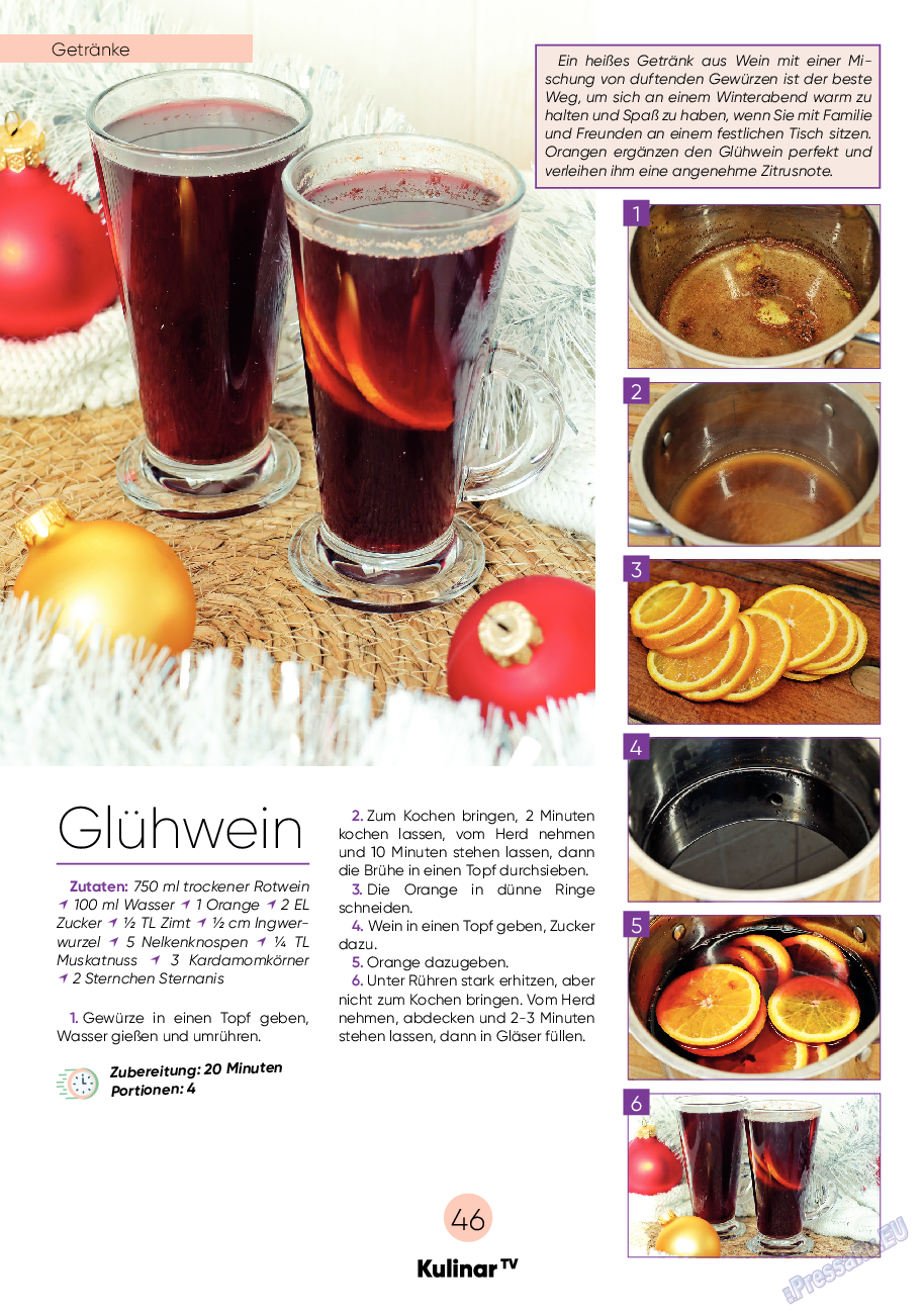 Kulinar TV (журнал). 2022 год, номер 12, стр. 46