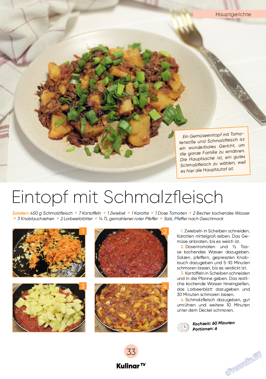 Kulinar TV, журнал. 2022 №2 стр.33