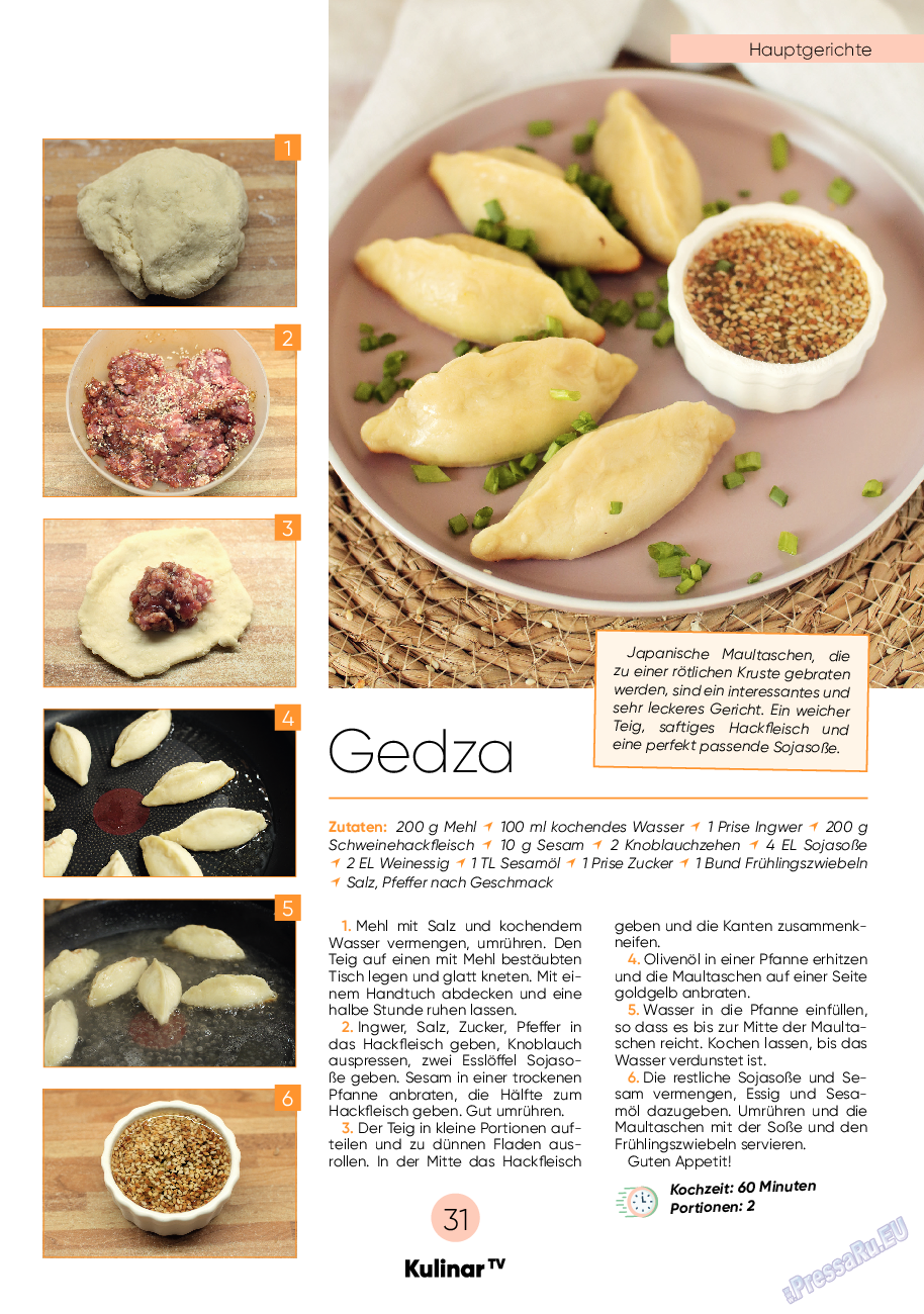 Kulinar TV (журнал). 2022 год, номер 9, стр. 31