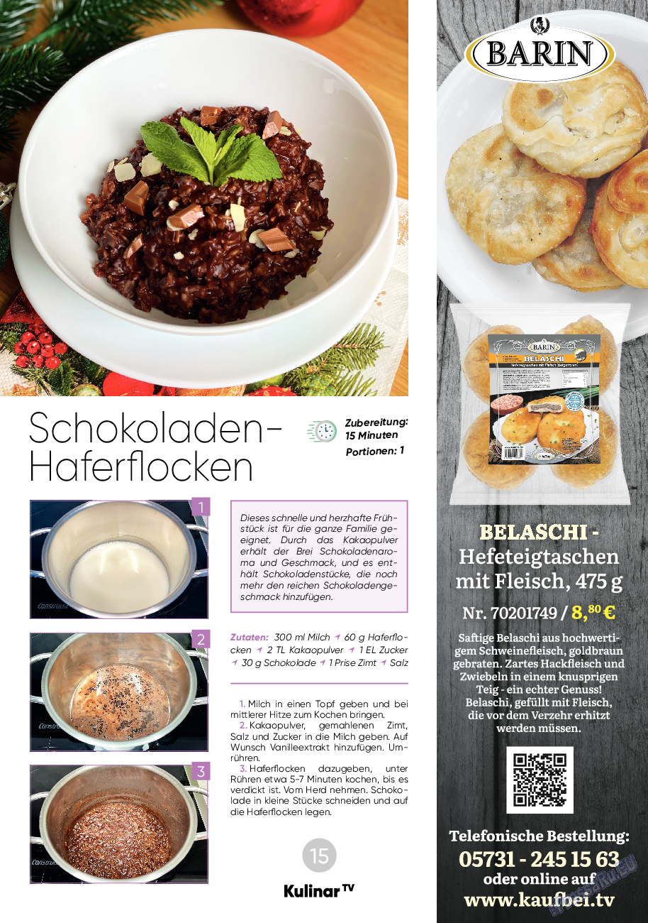 Kulinar TV, журнал. 2023 №12 стр.15