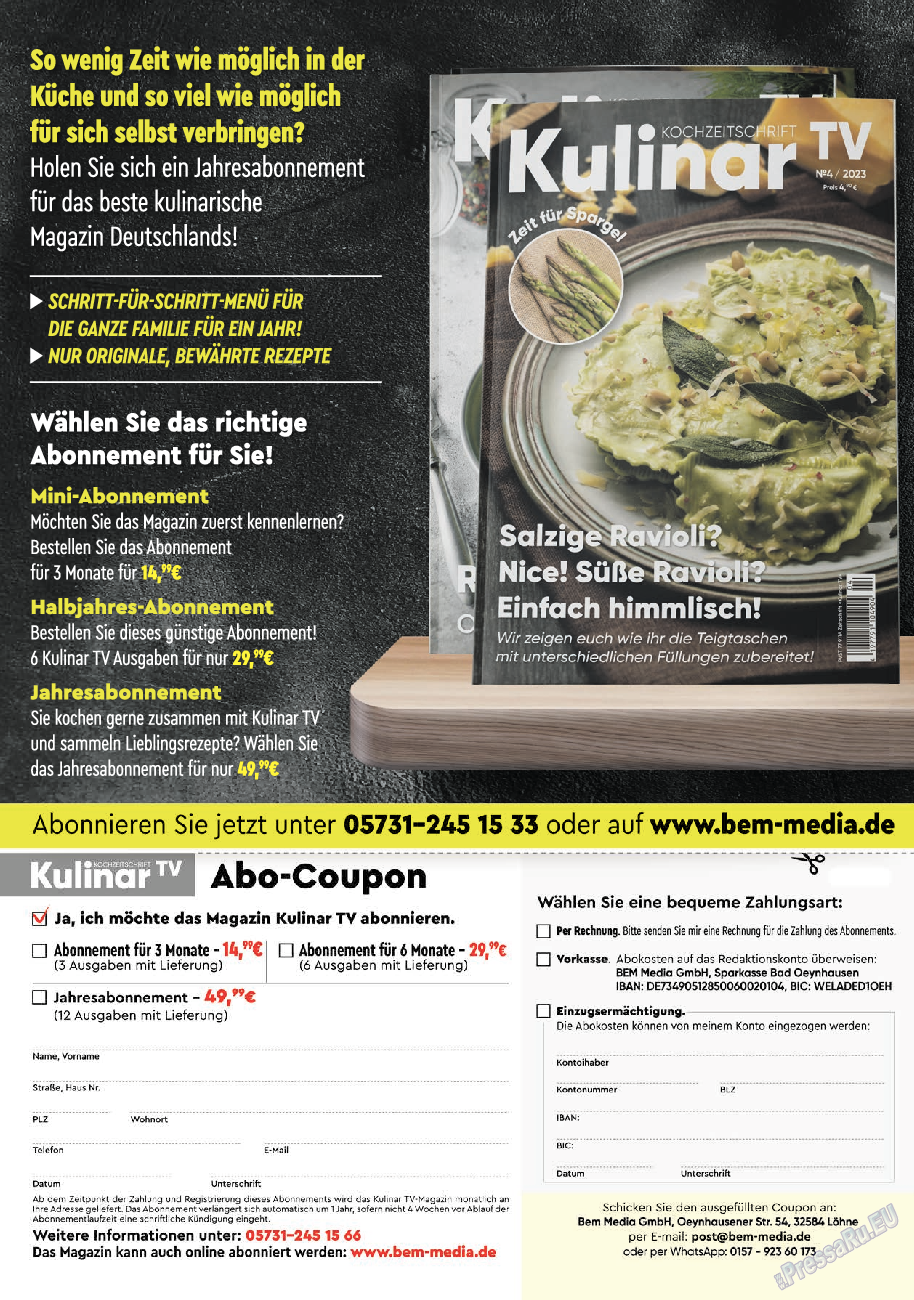 Kulinar TV, журнал. 2023 №9 стр.50