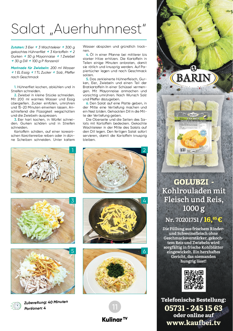 Kulinar TV, журнал. 2024 №3 стр.11