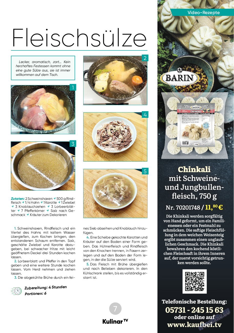 Kulinar TV, журнал. 2024 №3 стр.7