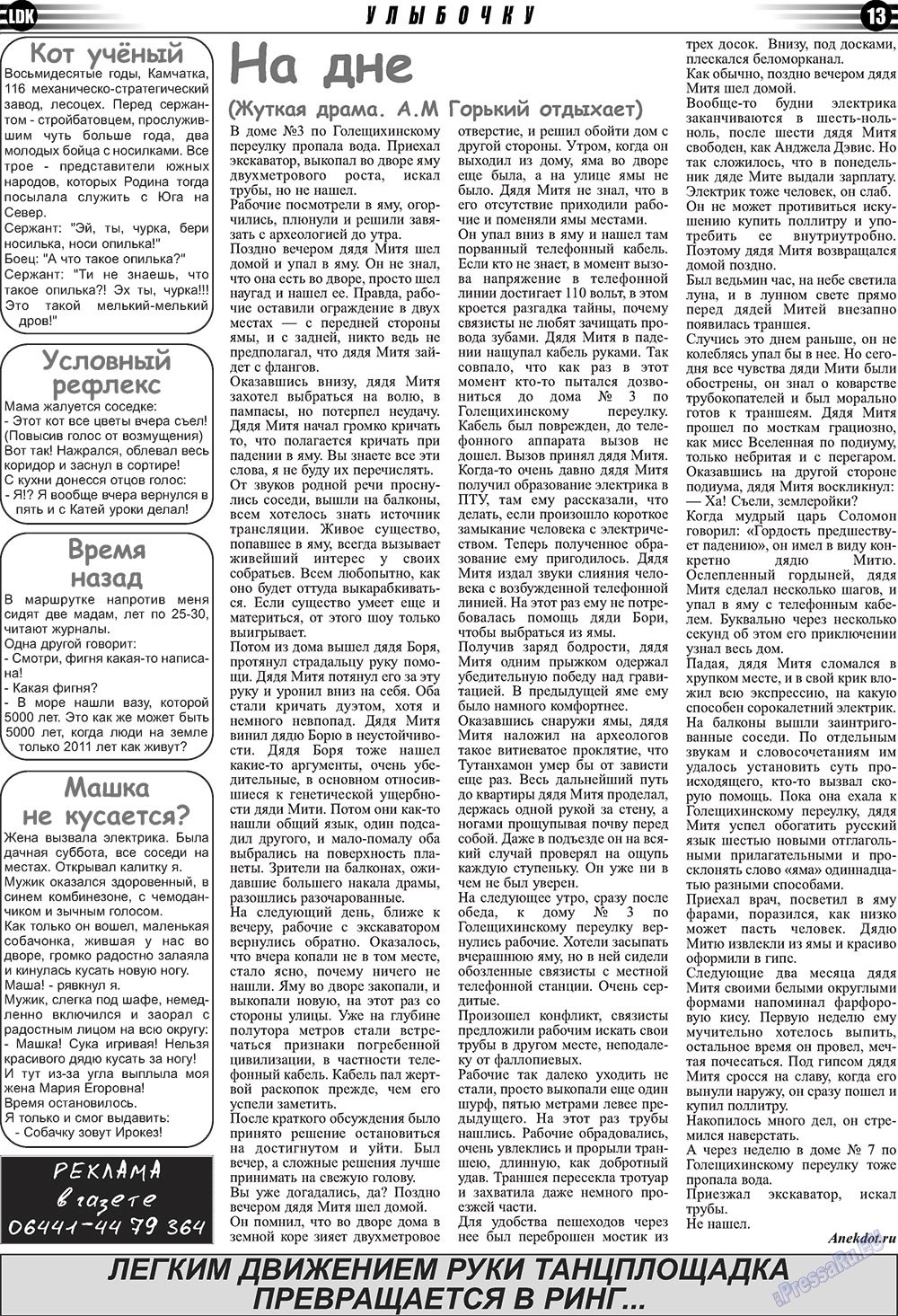 LDK по-русски (газета). 2011 год, номер 4, стр. 13