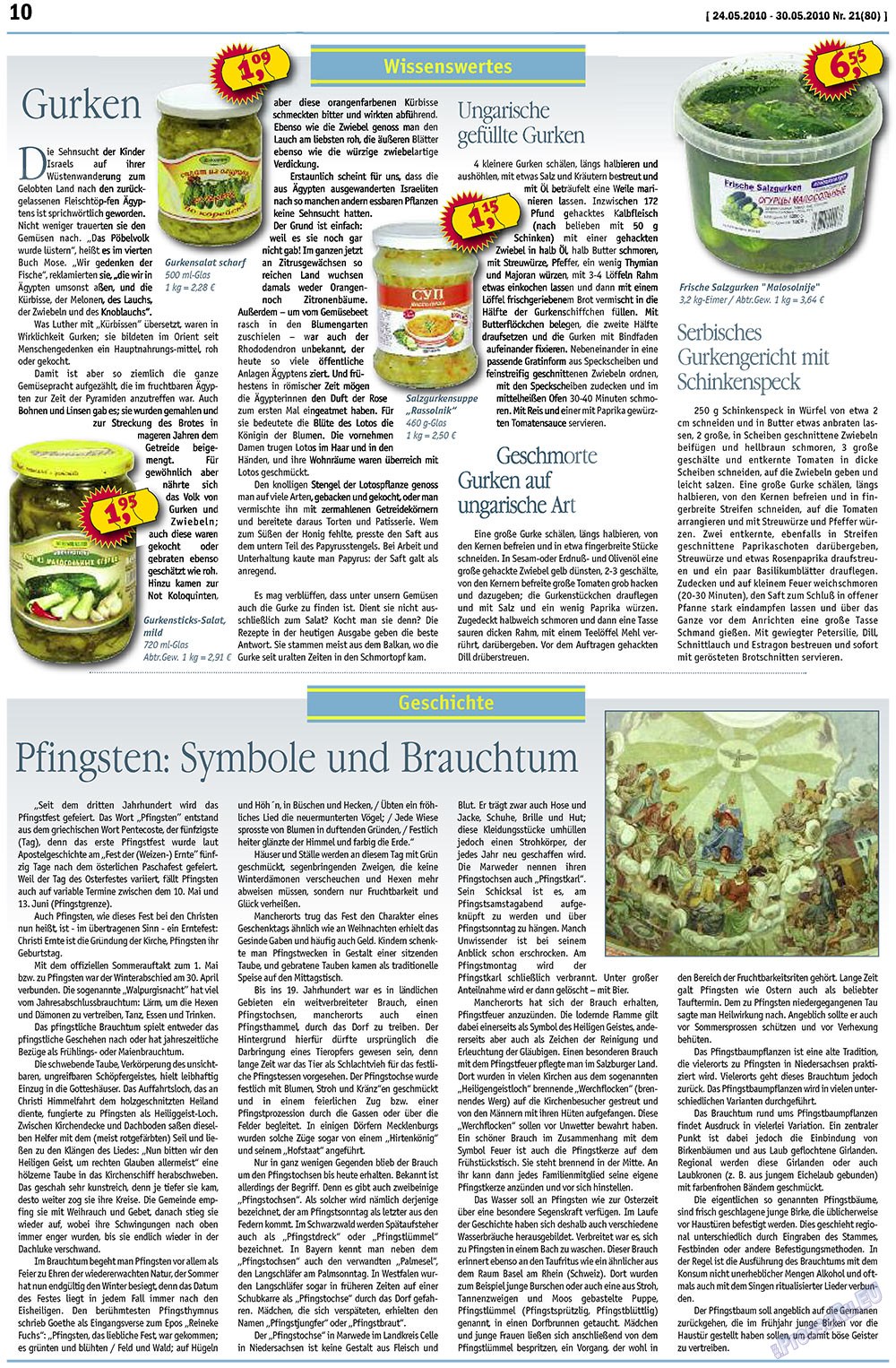 MIX-Markt Zeitung (газета). 2010 год, номер 21, стр. 10