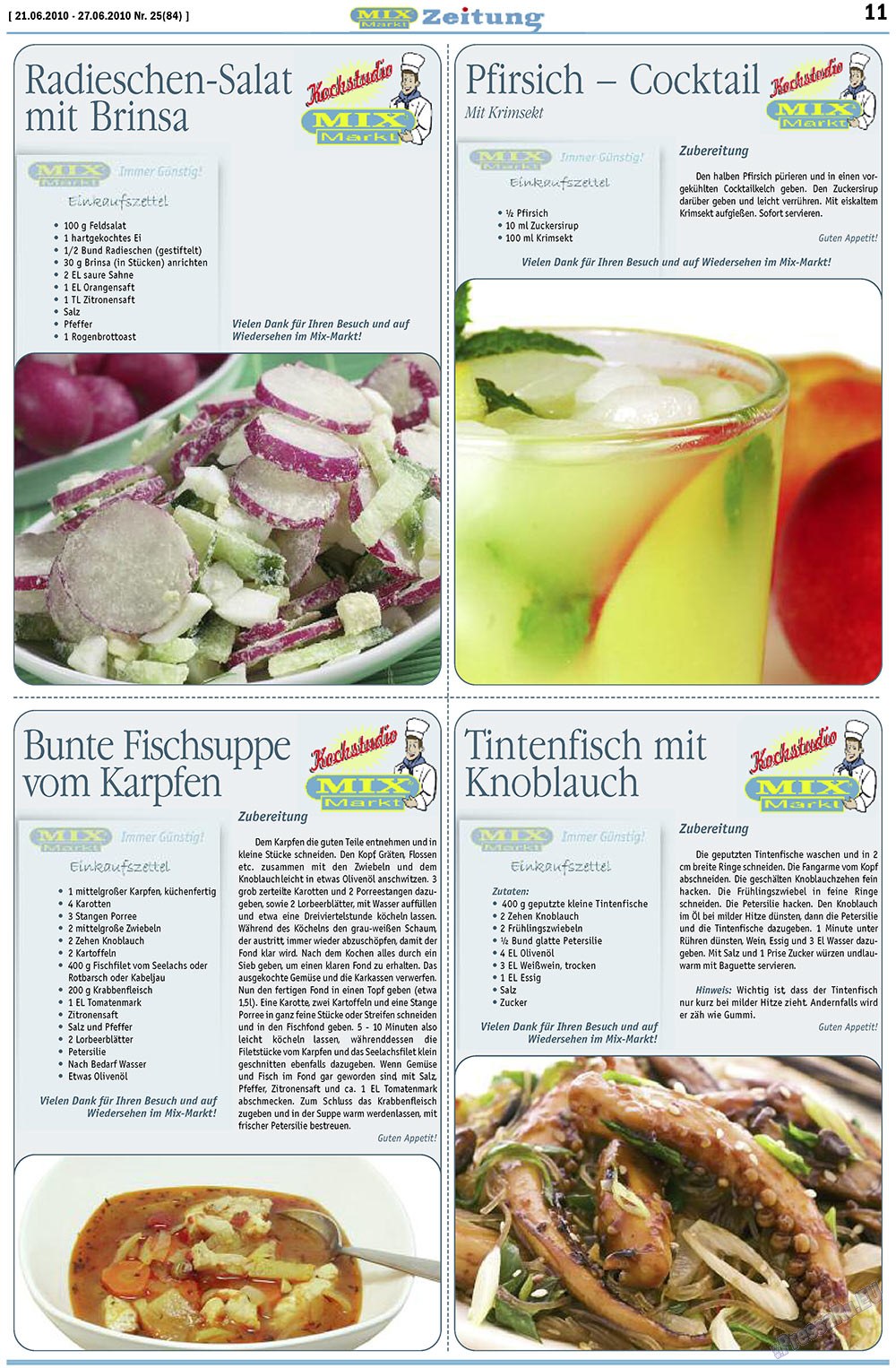MIX-Markt Zeitung (Zeitung). 2010 Jahr, Ausgabe 25, Seite 11