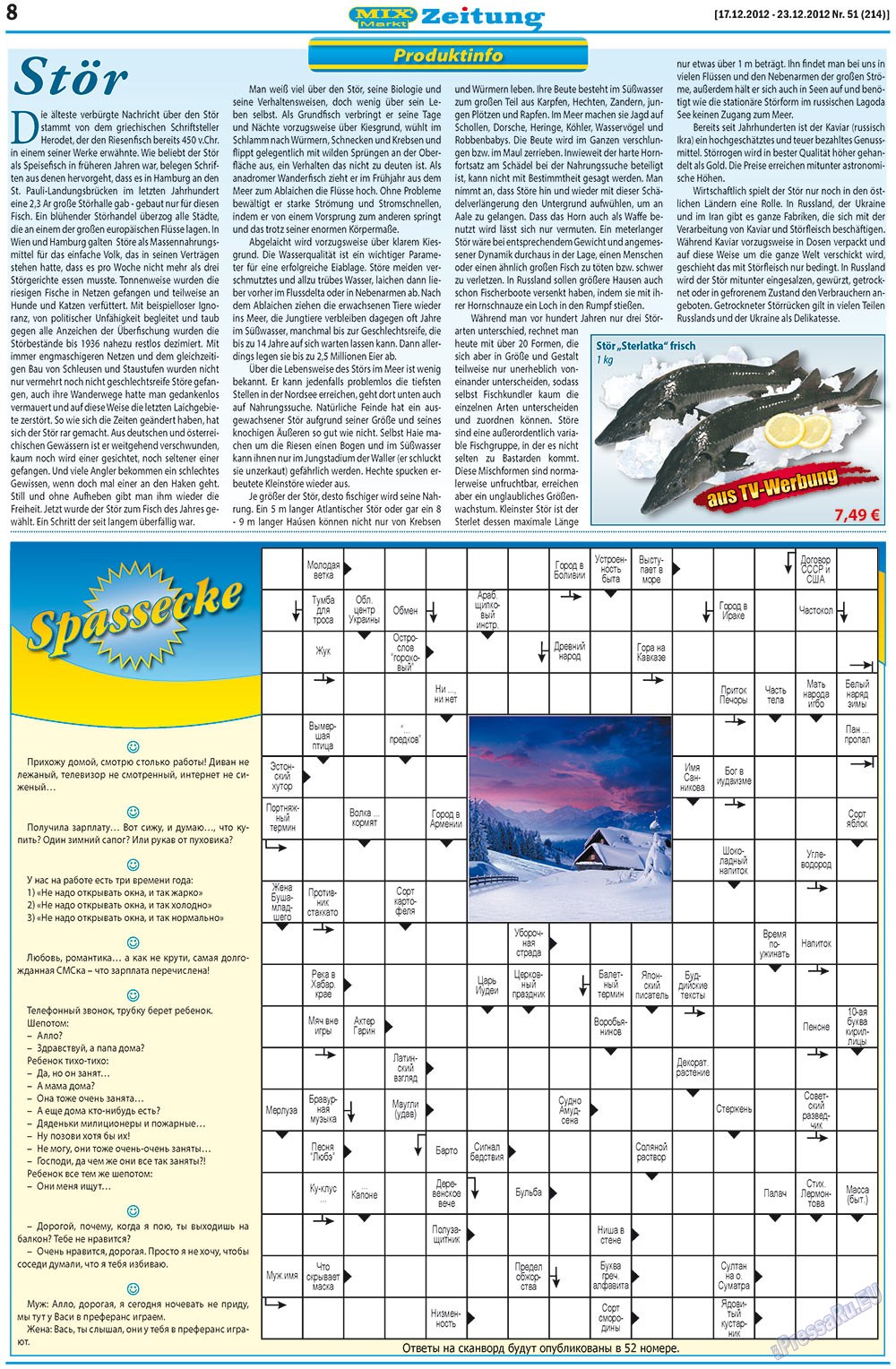 MIX-Markt Zeitung (газета). 2012 год, номер 51, стр. 8