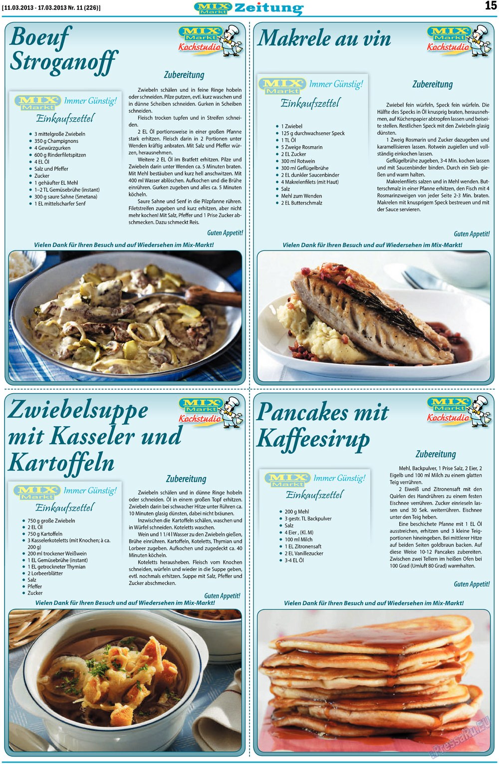 MIX-Markt Zeitung (газета). 2013 год, номер 11, стр. 15