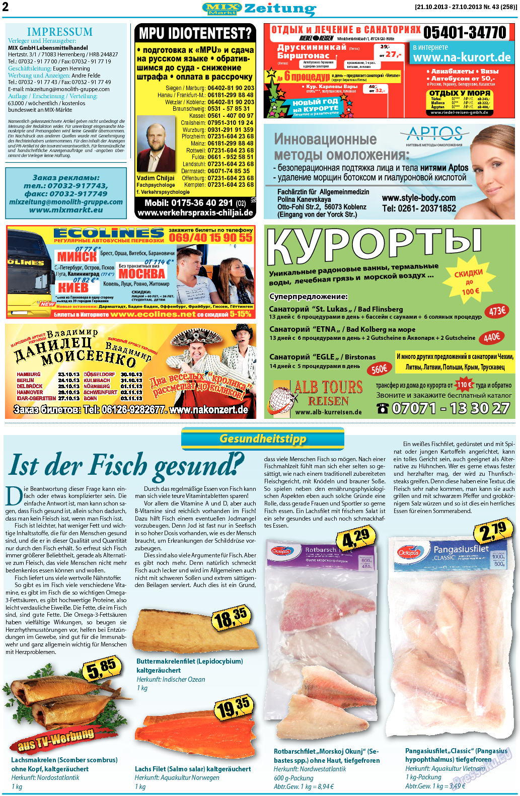 MIX-Markt Zeitung, газета. 2013 №43 стр.2