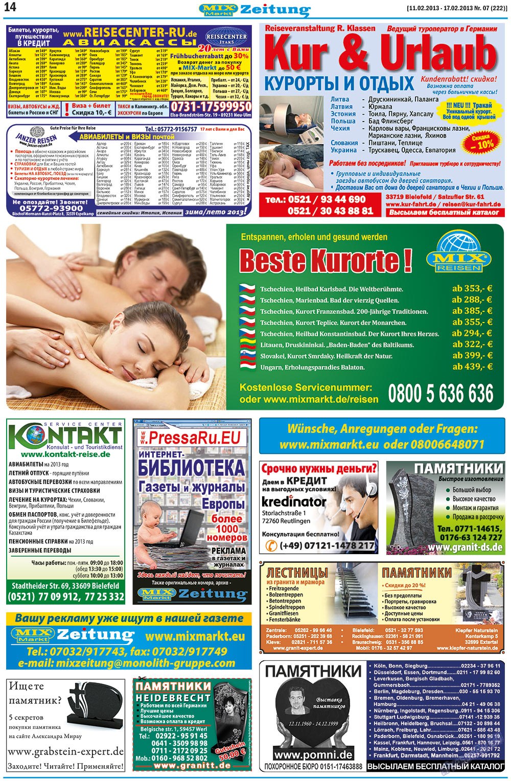 MIX-Markt Zeitung (Zeitung). 2013 Jahr, Ausgabe 7, Seite 14