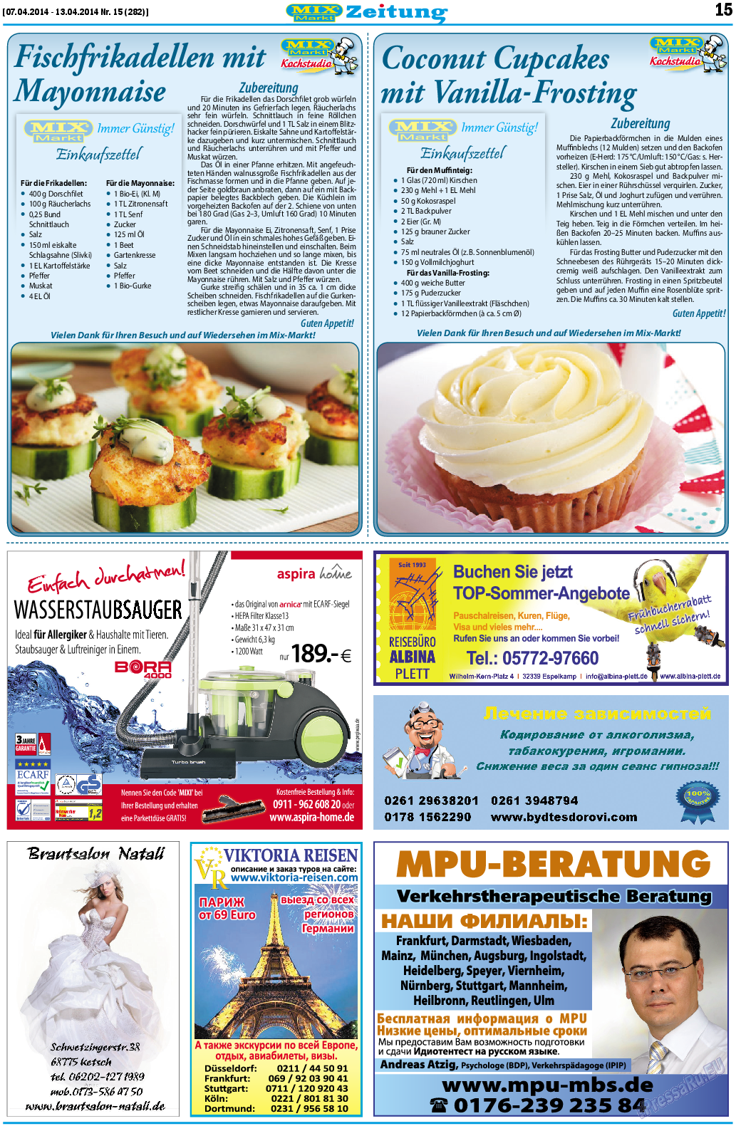 MIX-Markt Zeitung, газета. 2014 №15 стр.15