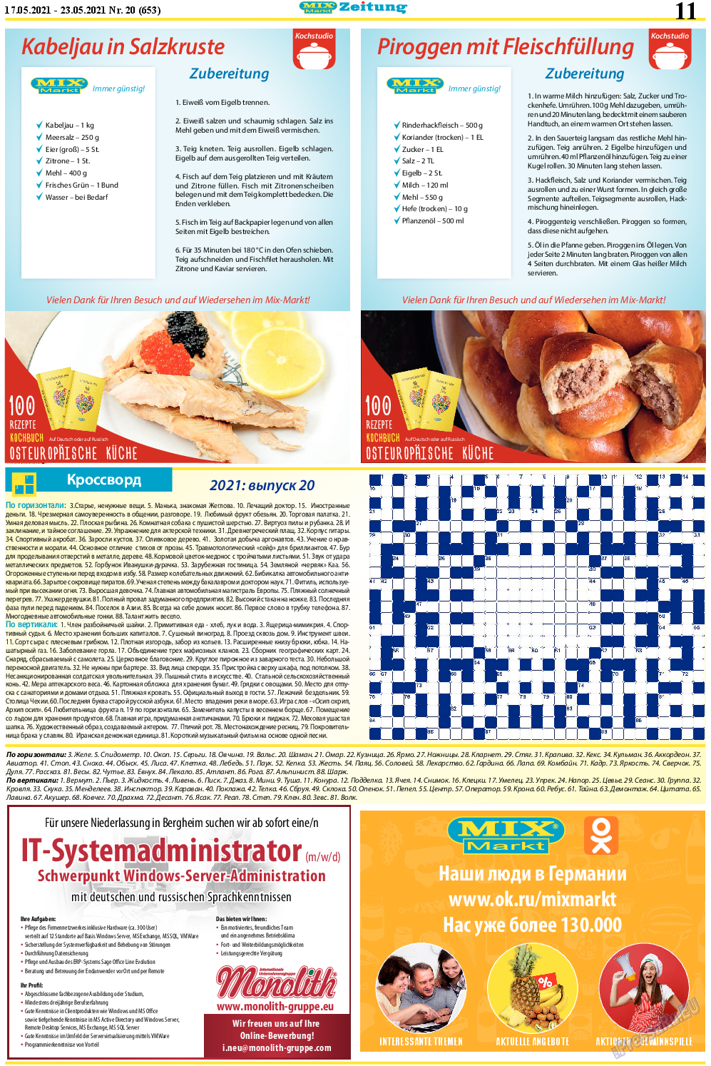MIX-Markt Zeitung, газета. 2021 №20 стр.11