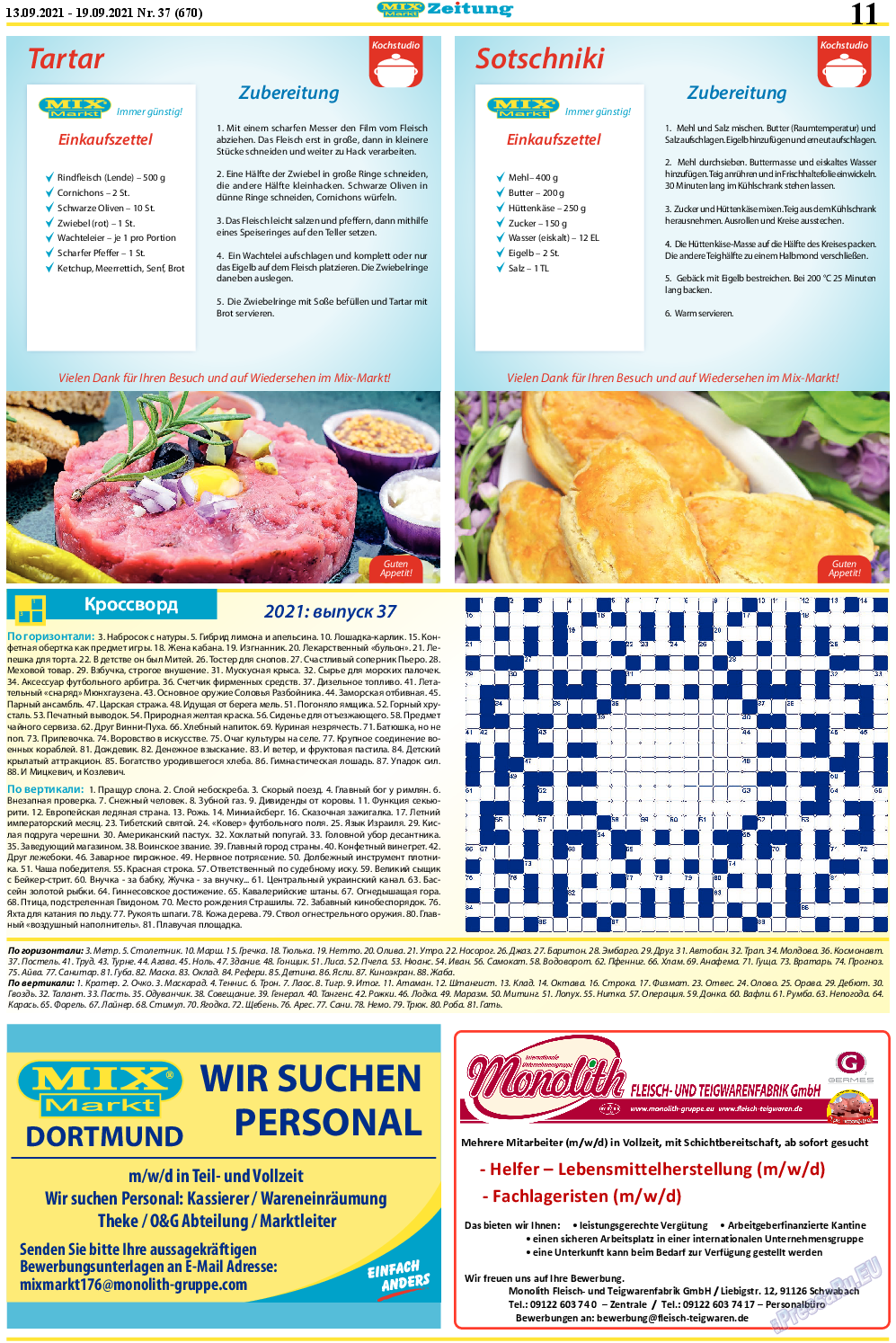 MIX-Markt Zeitung, газета. 2021 №37 стр.11