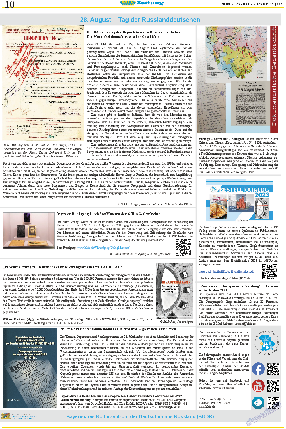 MIX-Markt Zeitung, газета. 2023 №35 стр.10