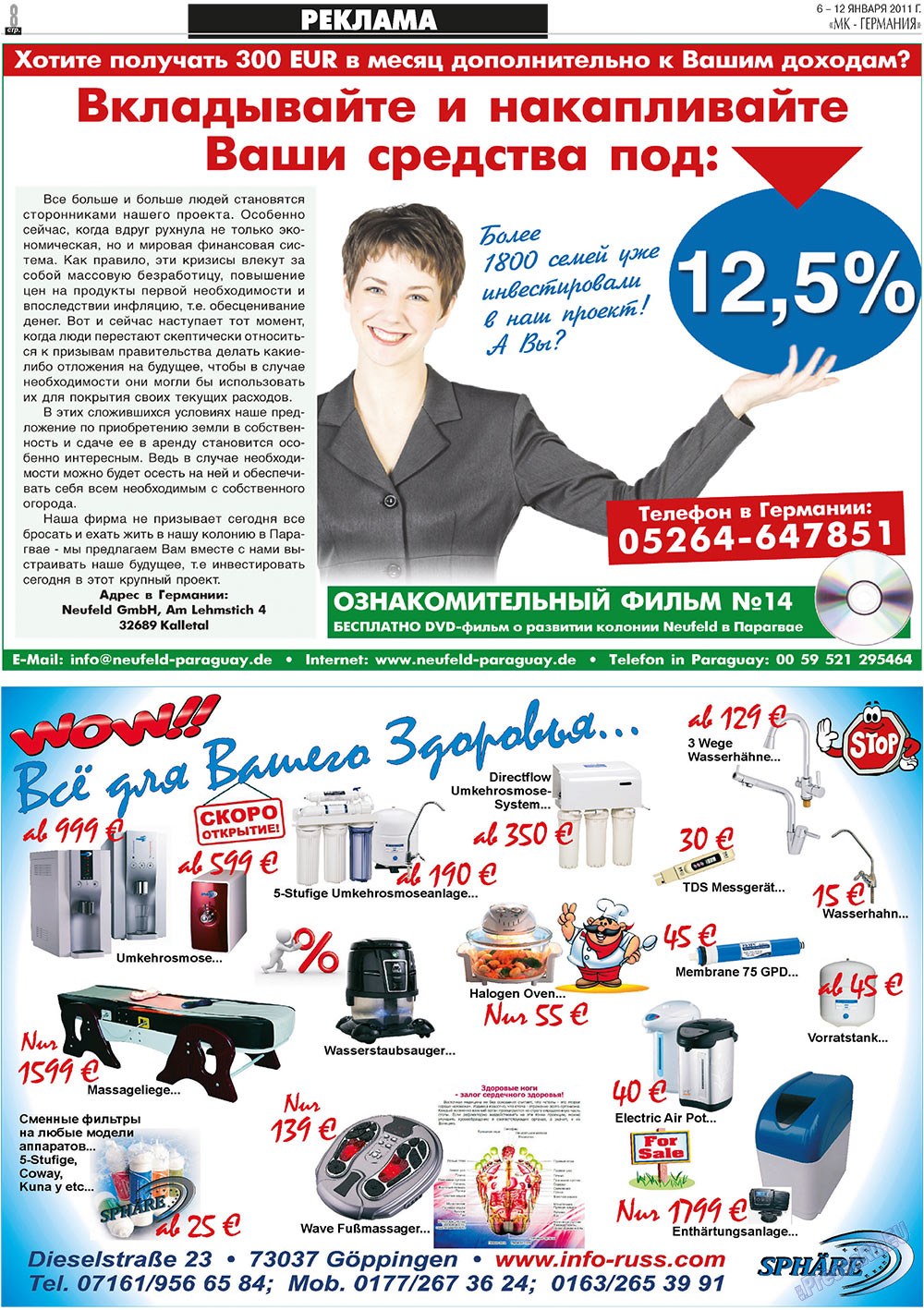 MK-Deutschland (Zeitung). 2011 Jahr, Ausgabe 1, Seite 8