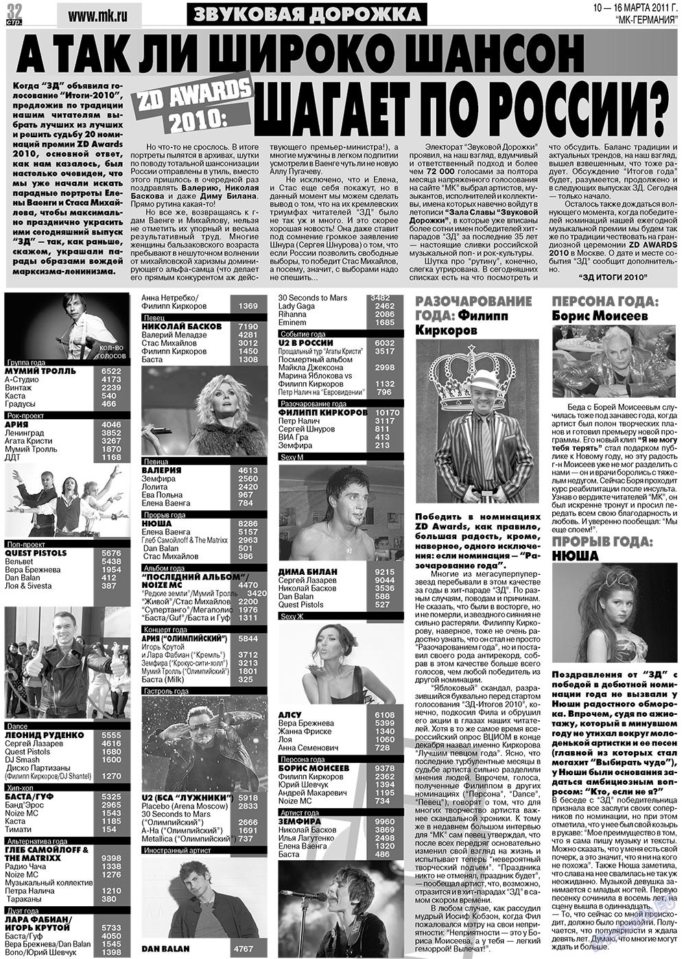 МК-Германия, газета. 2011 №10 стр.32