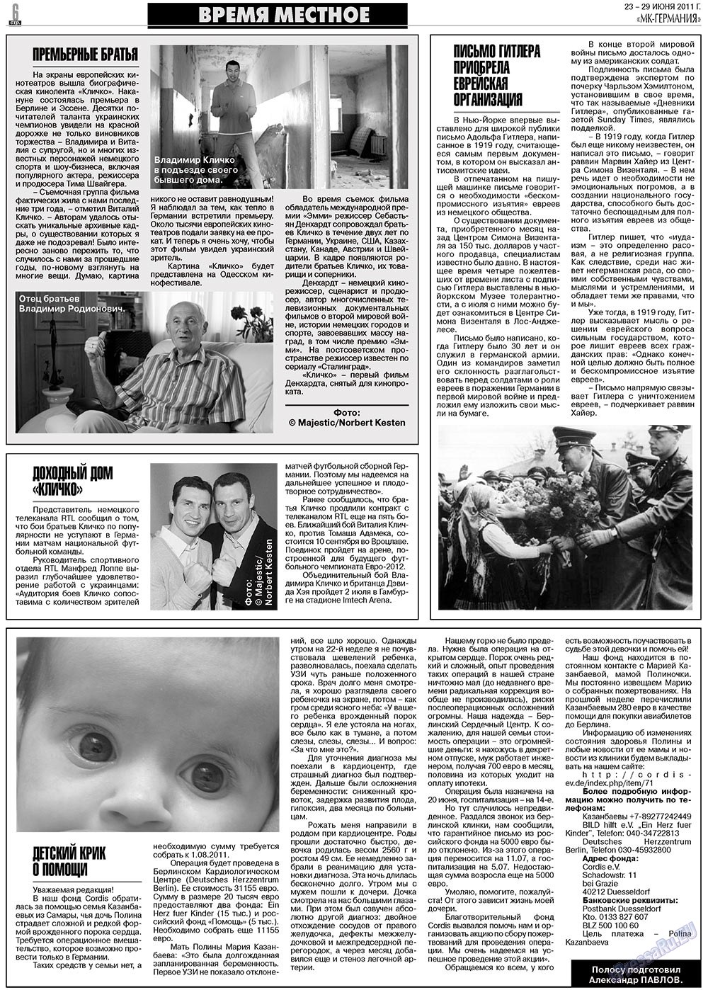 MK-Deutschland (Zeitung). 2011 Jahr, Ausgabe 25, Seite 6