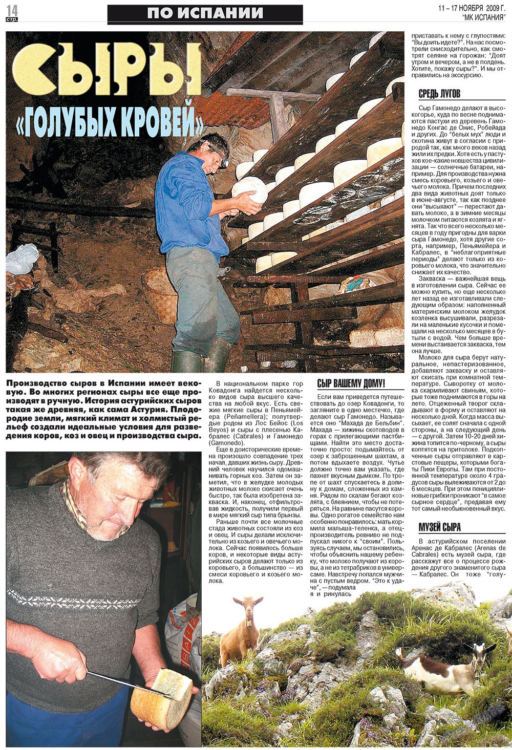 MK Spanien (Zeitung). 2009 Jahr, Ausgabe 46, Seite 14