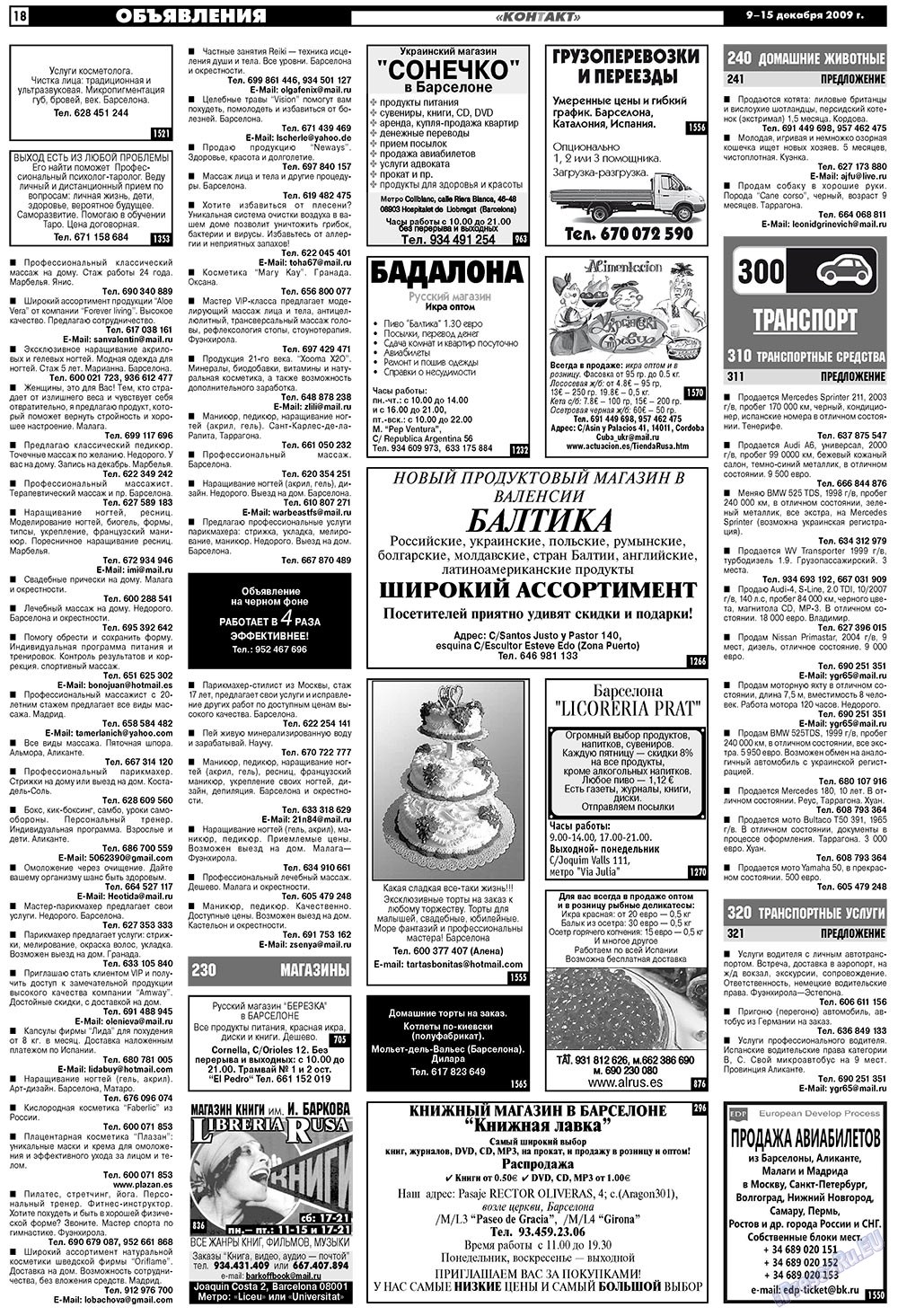 MK Spanien (Zeitung). 2009 Jahr, Ausgabe 50, Seite 18