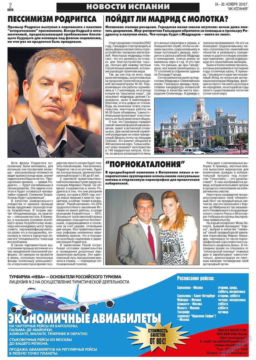 MK Spanien (Zeitung). 2010 Jahr, Ausgabe 47, Seite 2