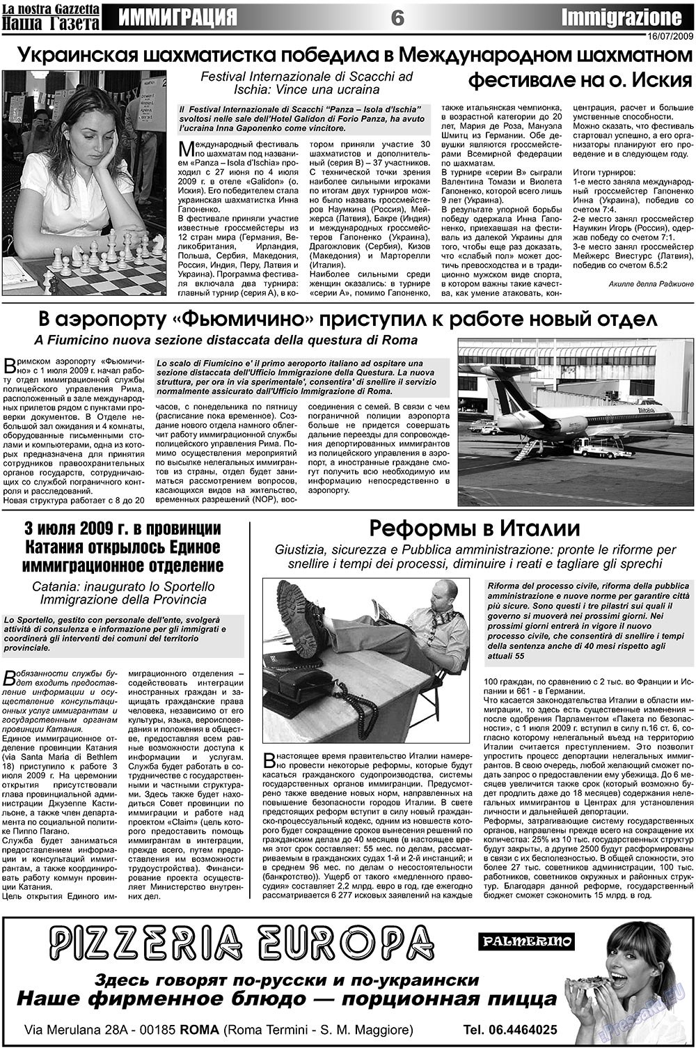 Nascha Gazeta (Zeitung). 2009 Jahr, Ausgabe 14, Seite 6