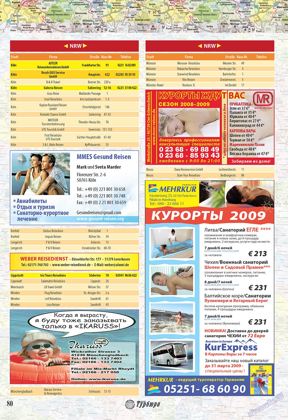 Unser Reiseburo (Zeitschrift). 2009 Jahr, Ausgabe 1, Seite 80