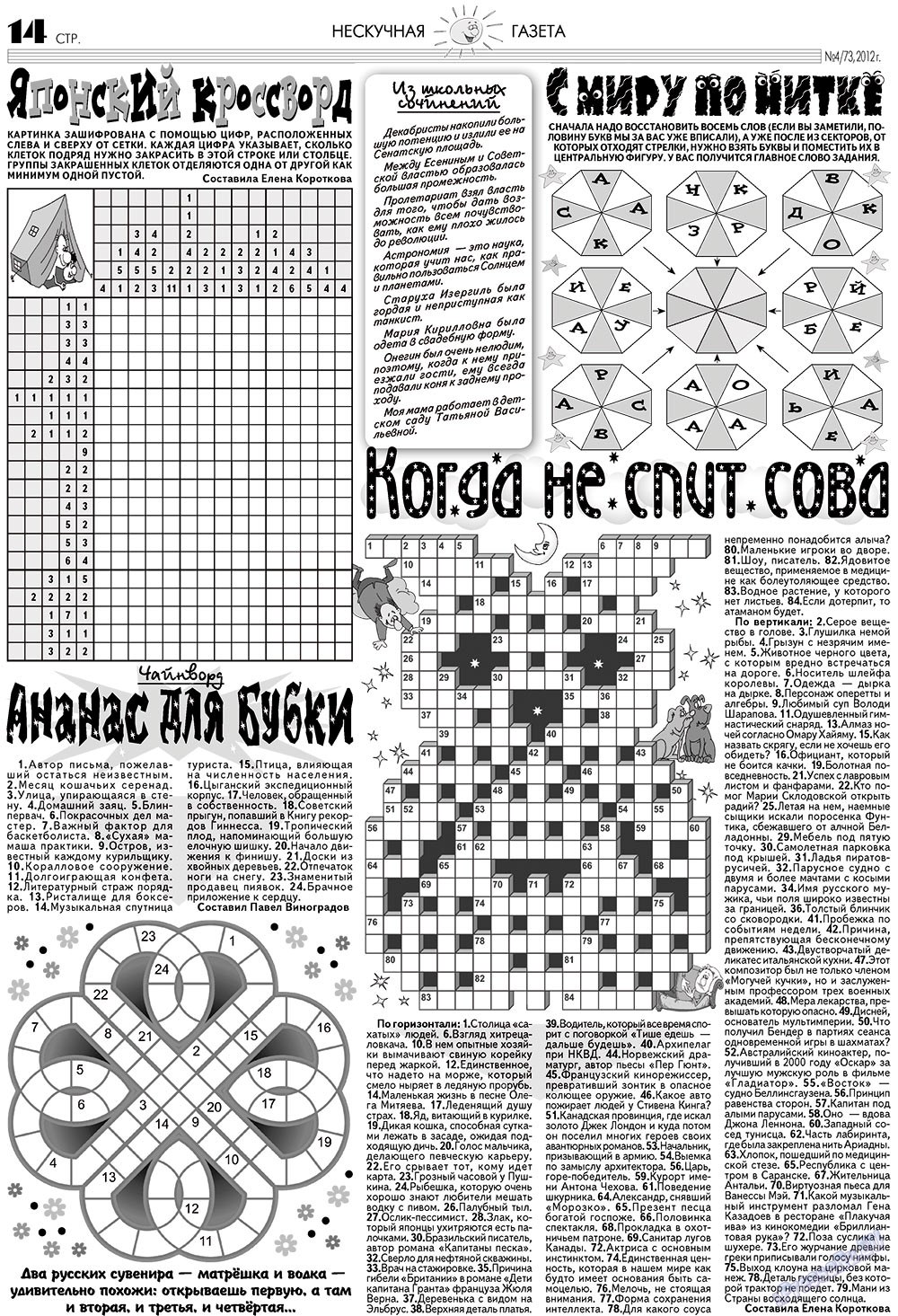 Neskuchnaja (Zeitschrift). 2012 Jahr, Ausgabe 4, Seite 14