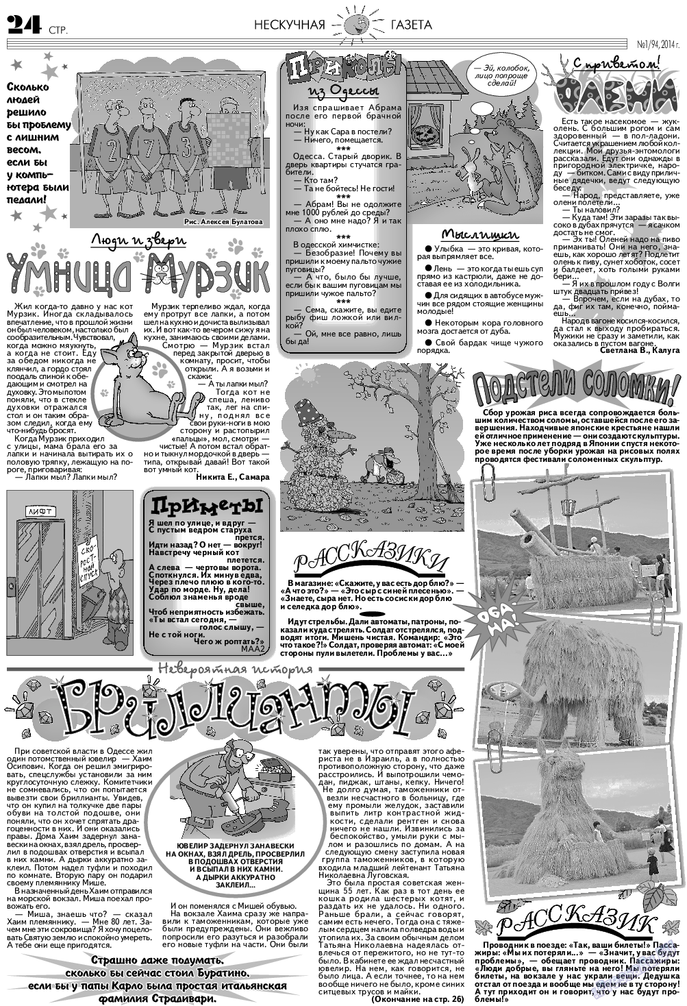 Нескучная газета, журнал. 2014 №1 стр.24