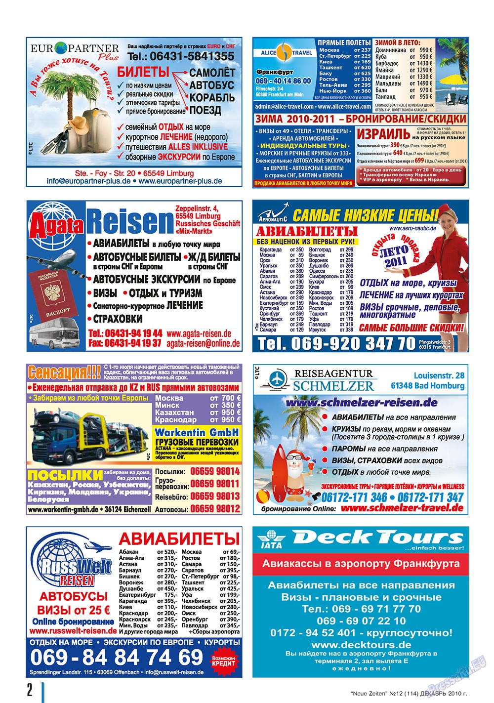 Neue Zeiten (журнал). 2010 год, номер 12, стр. 2