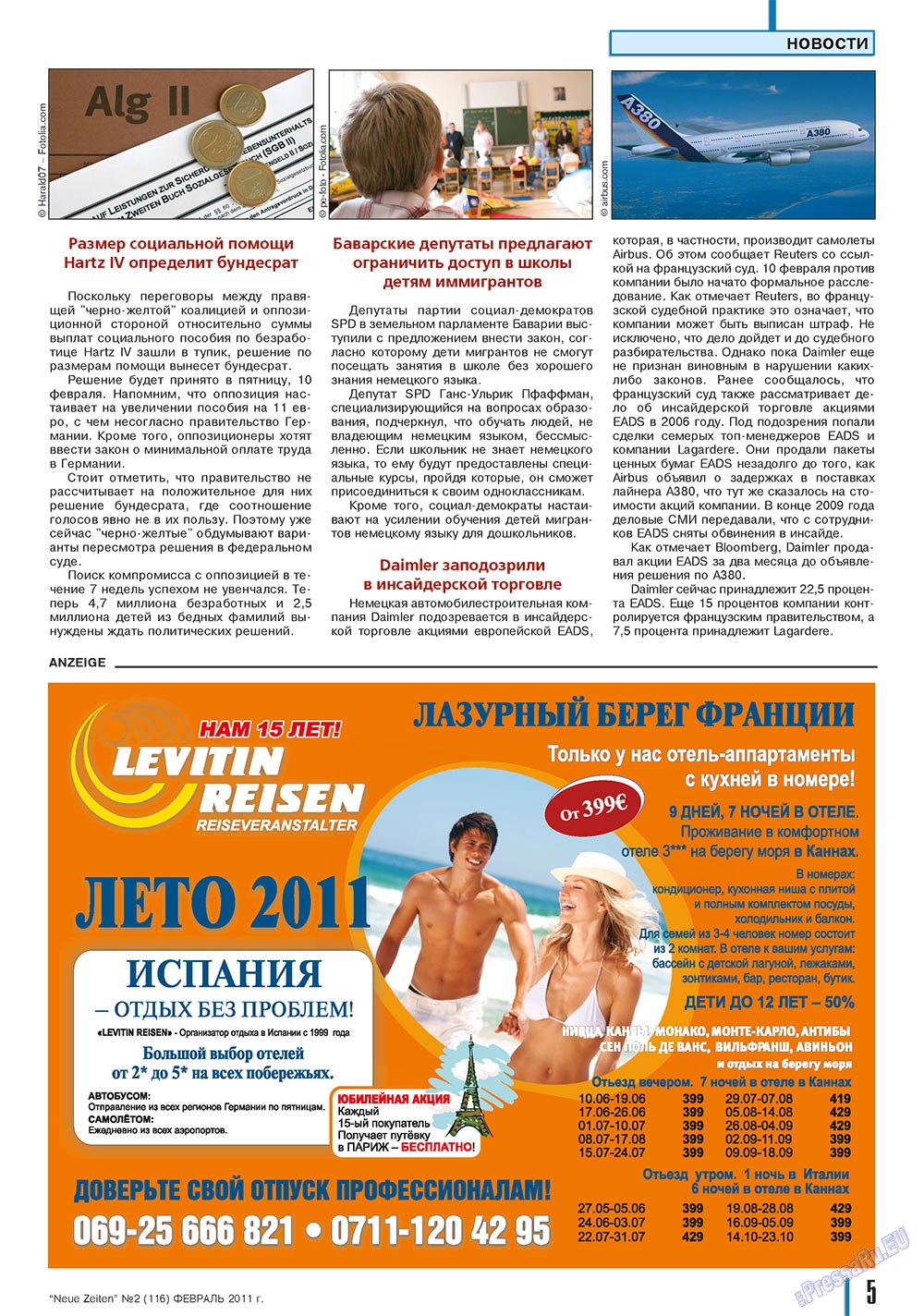Neue Zeiten (журнал). 2011 год, номер 2, стр. 5