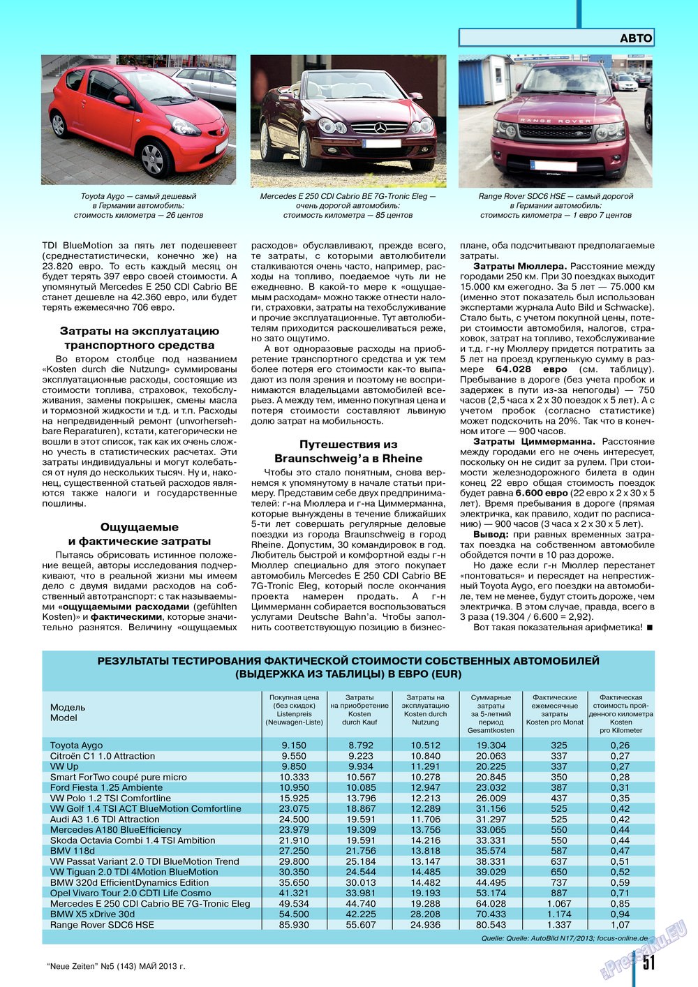 Neue Zeiten (журнал). 2013 год, номер 5, стр. 51