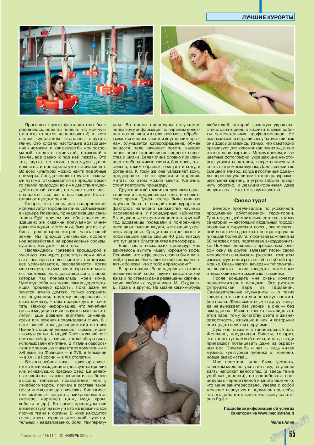 Neue Zeiten, журнал. 2015 №11 стр.65