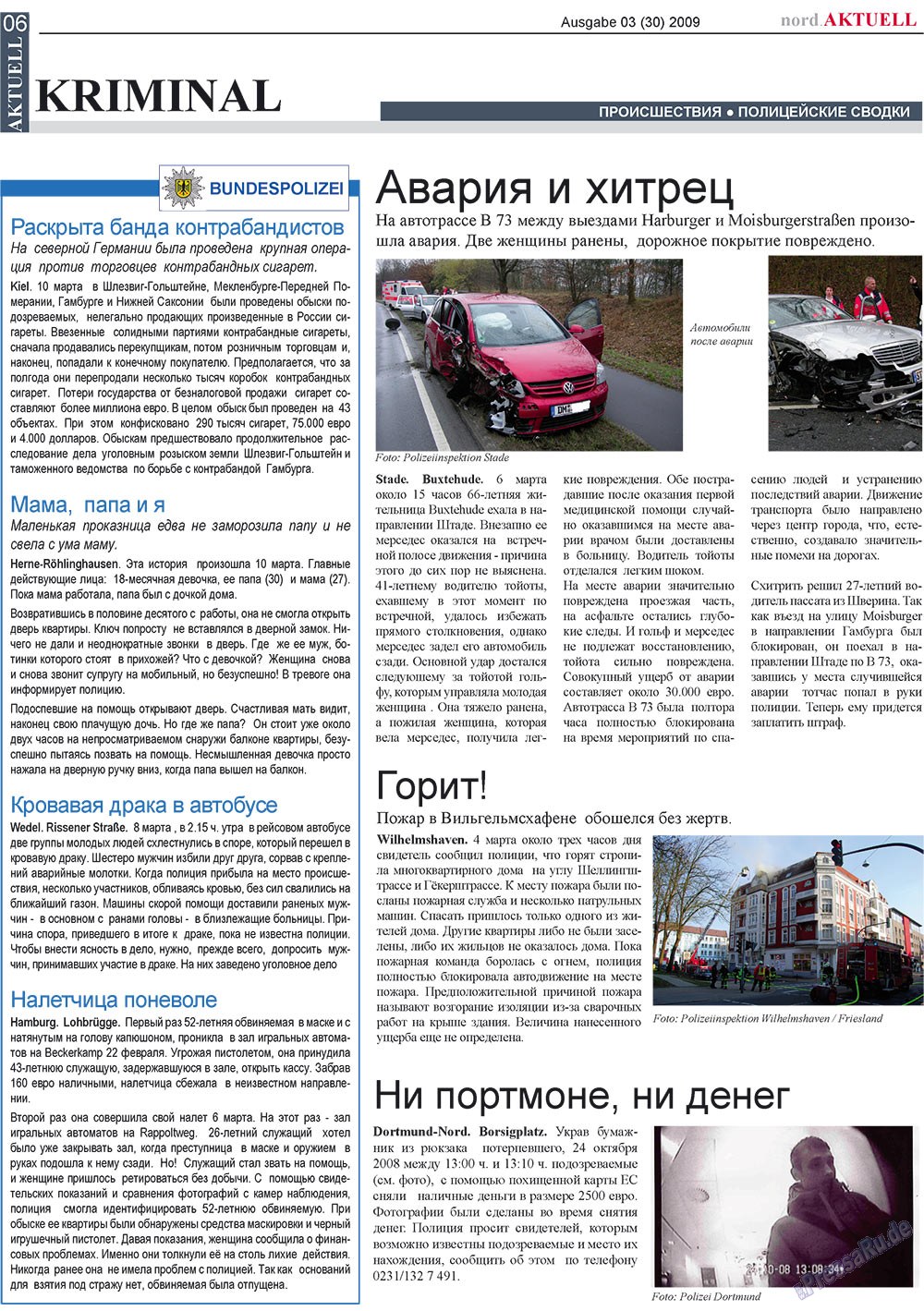 nord.Aktuell (Zeitung). 2009 Jahr, Ausgabe 3, Seite 6
