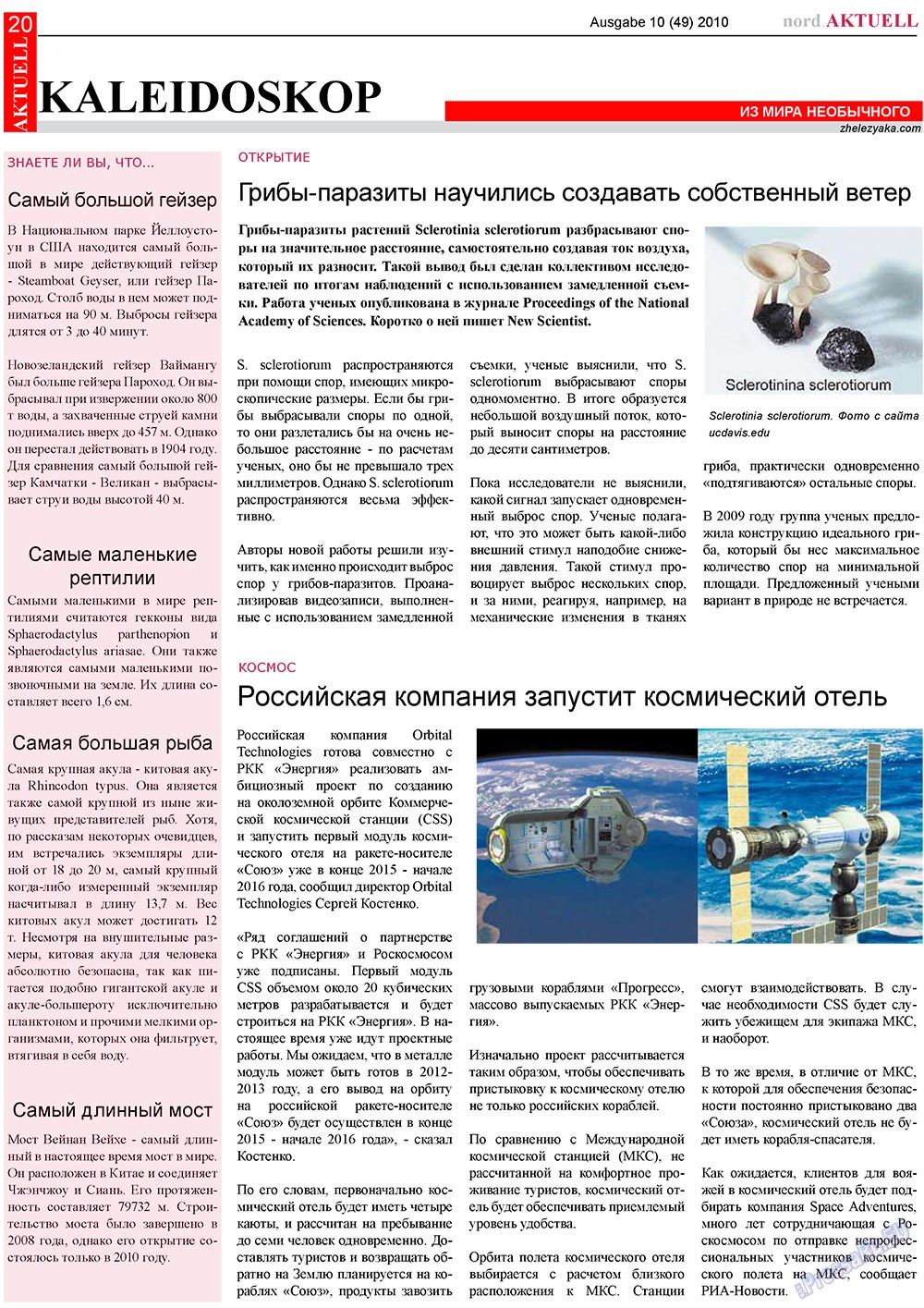 nord.Aktuell (газета). 2010 год, номер 10, стр. 20