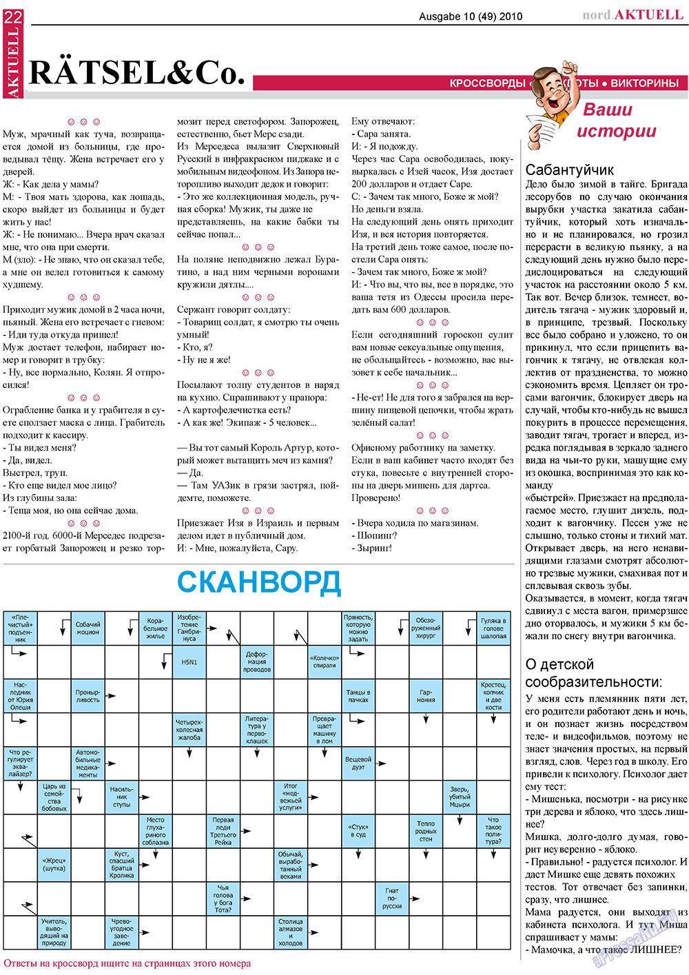 nord.Aktuell (газета). 2010 год, номер 10, стр. 22