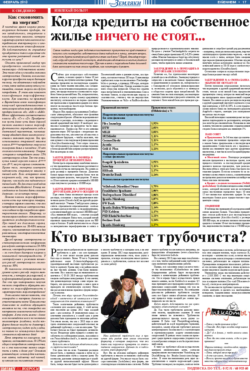 Новые Земляки, газета. 2013 №2 стр.17