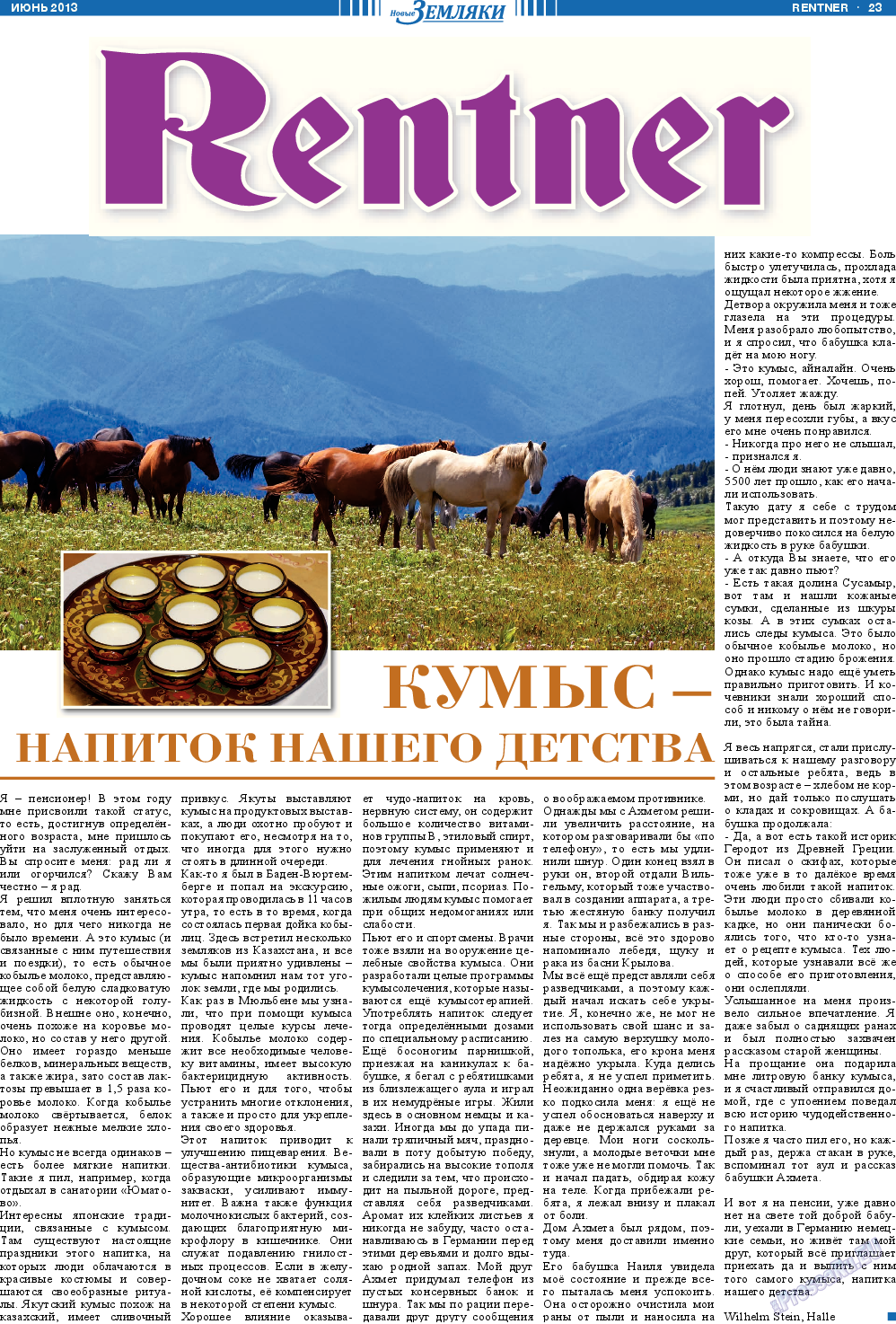 Новые Земляки, газета. 2013 №6 стр.23