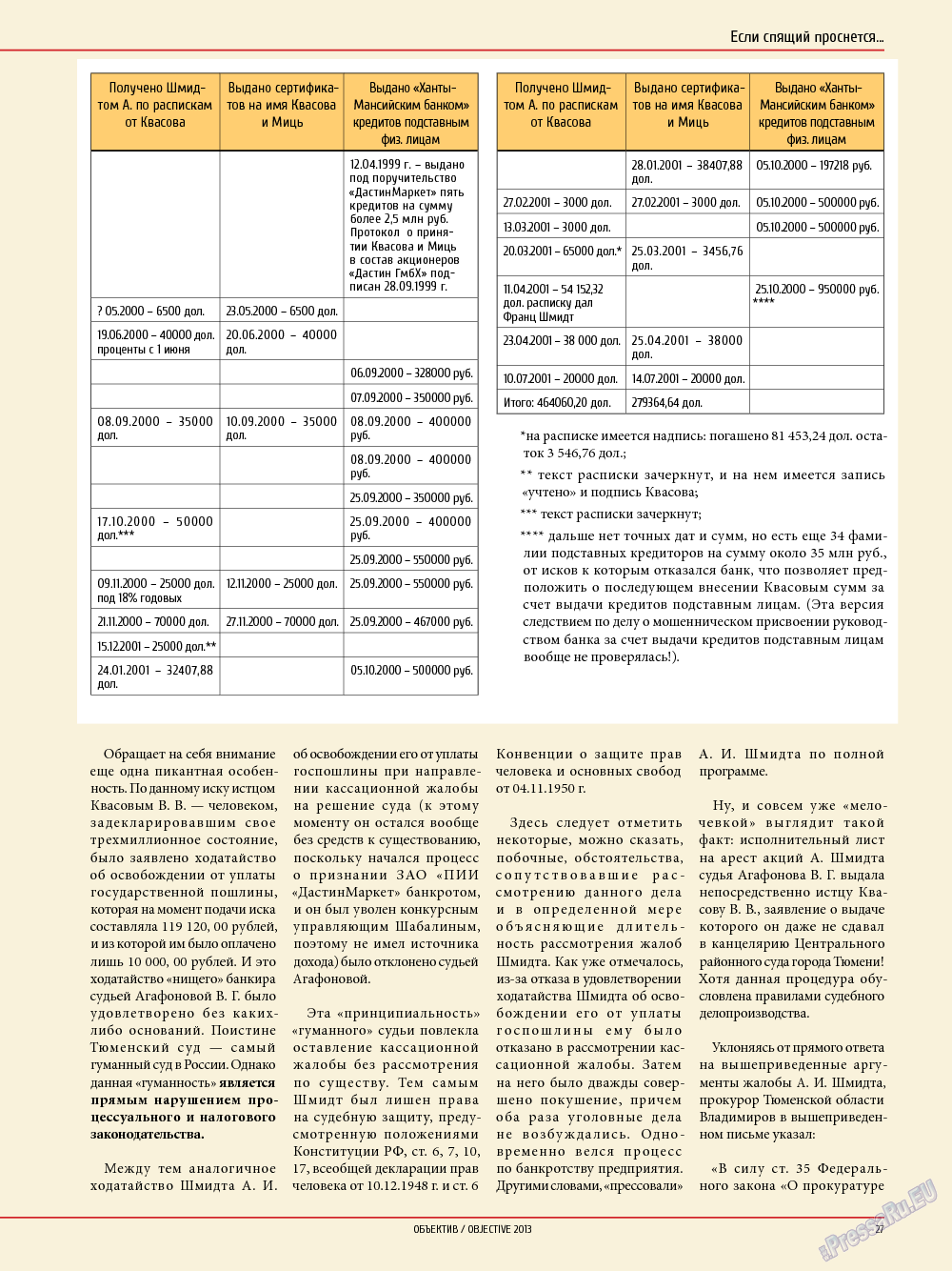 Объектив EU, журнал. 2013 №4 стр.27