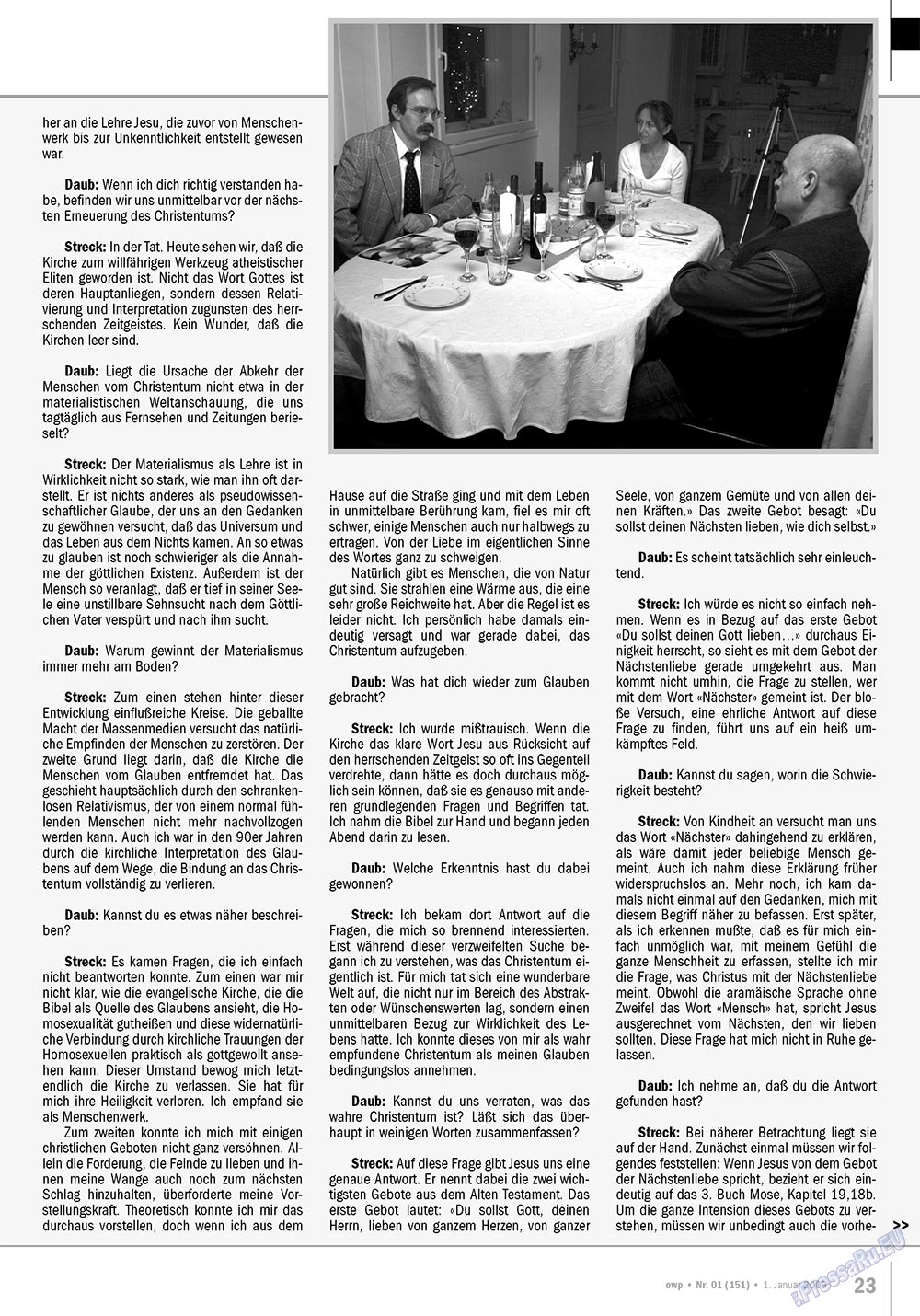 Ost-West Panorama (Zeitschrift). 2010 Jahr, Ausgabe 1, Seite 23