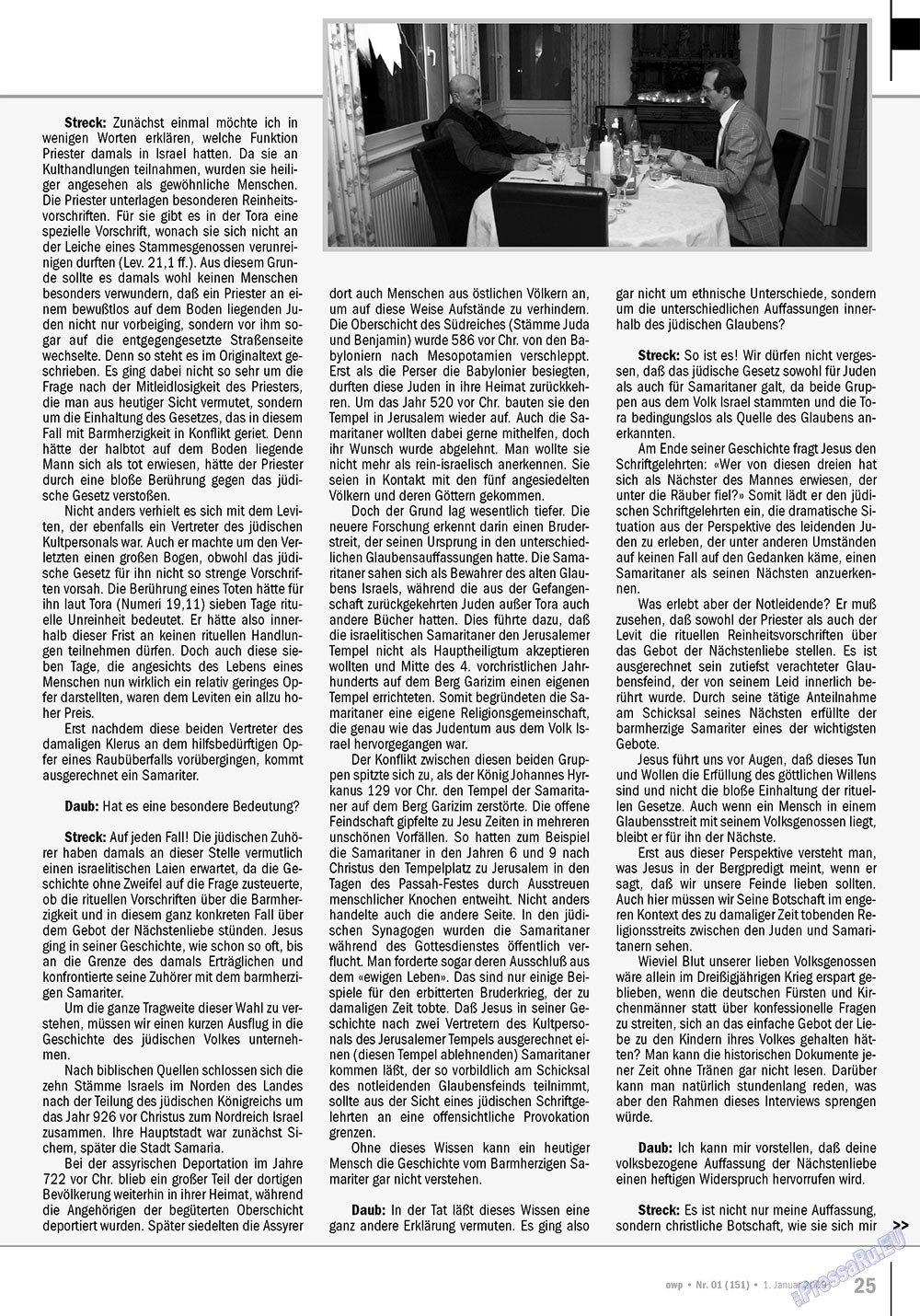 Ost-West Panorama (Zeitschrift). 2010 Jahr, Ausgabe 1, Seite 25