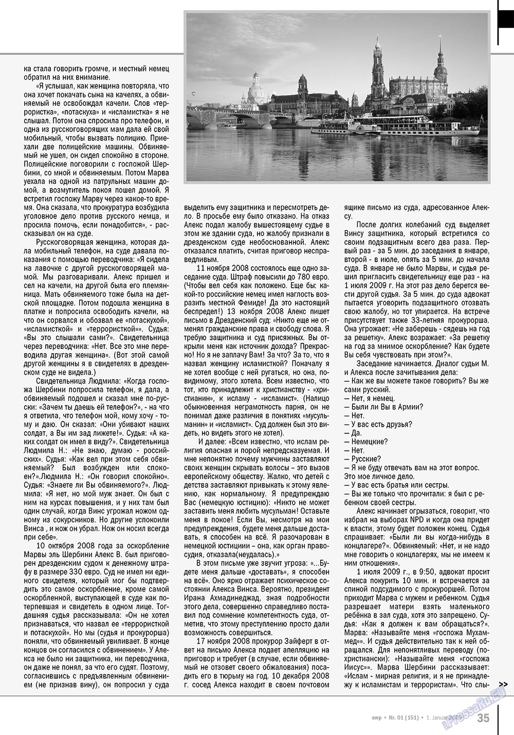 Ost-West Panorama (Zeitschrift). 2010 Jahr, Ausgabe 1, Seite 35