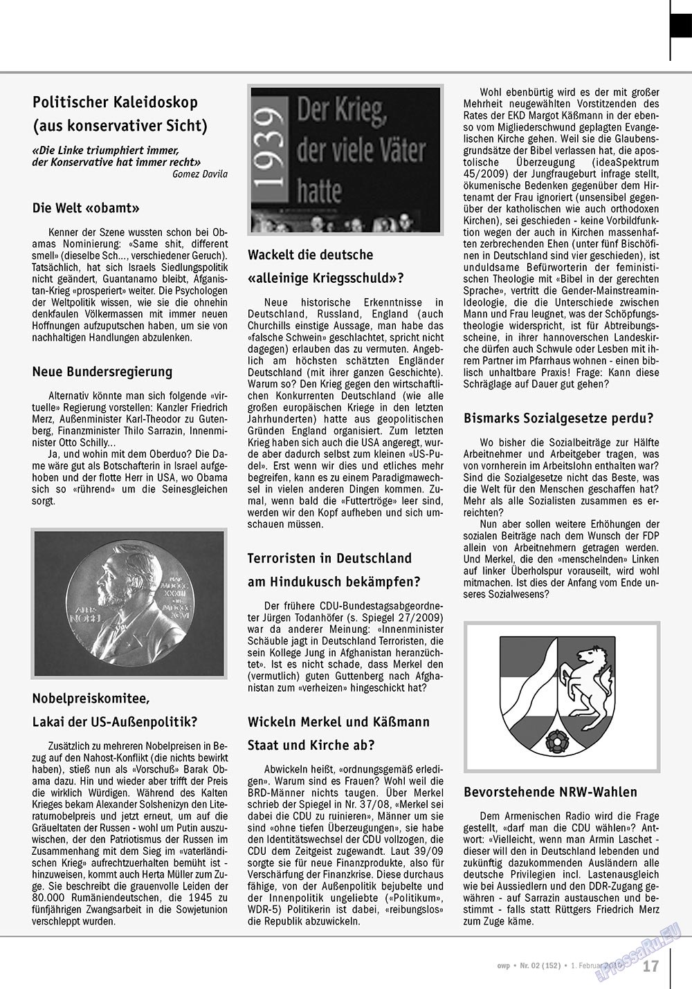 Ost-West Panorama (Zeitschrift). 2010 Jahr, Ausgabe 2, Seite 17
