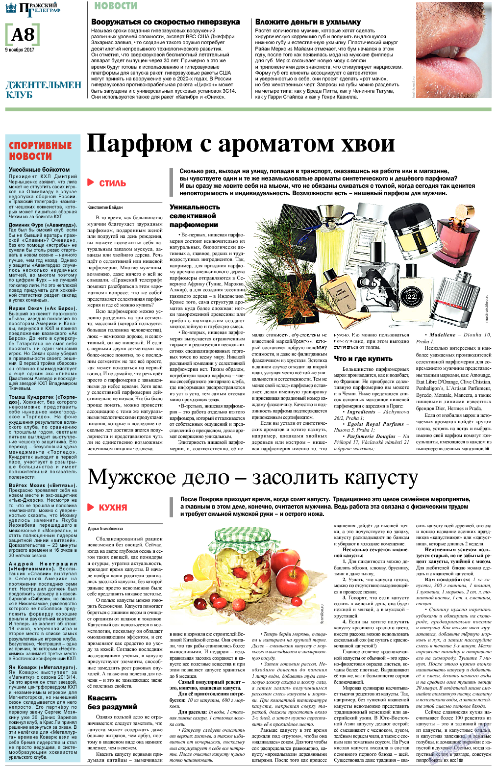Пражский телеграф, газета. 2017 №44 стр.8
