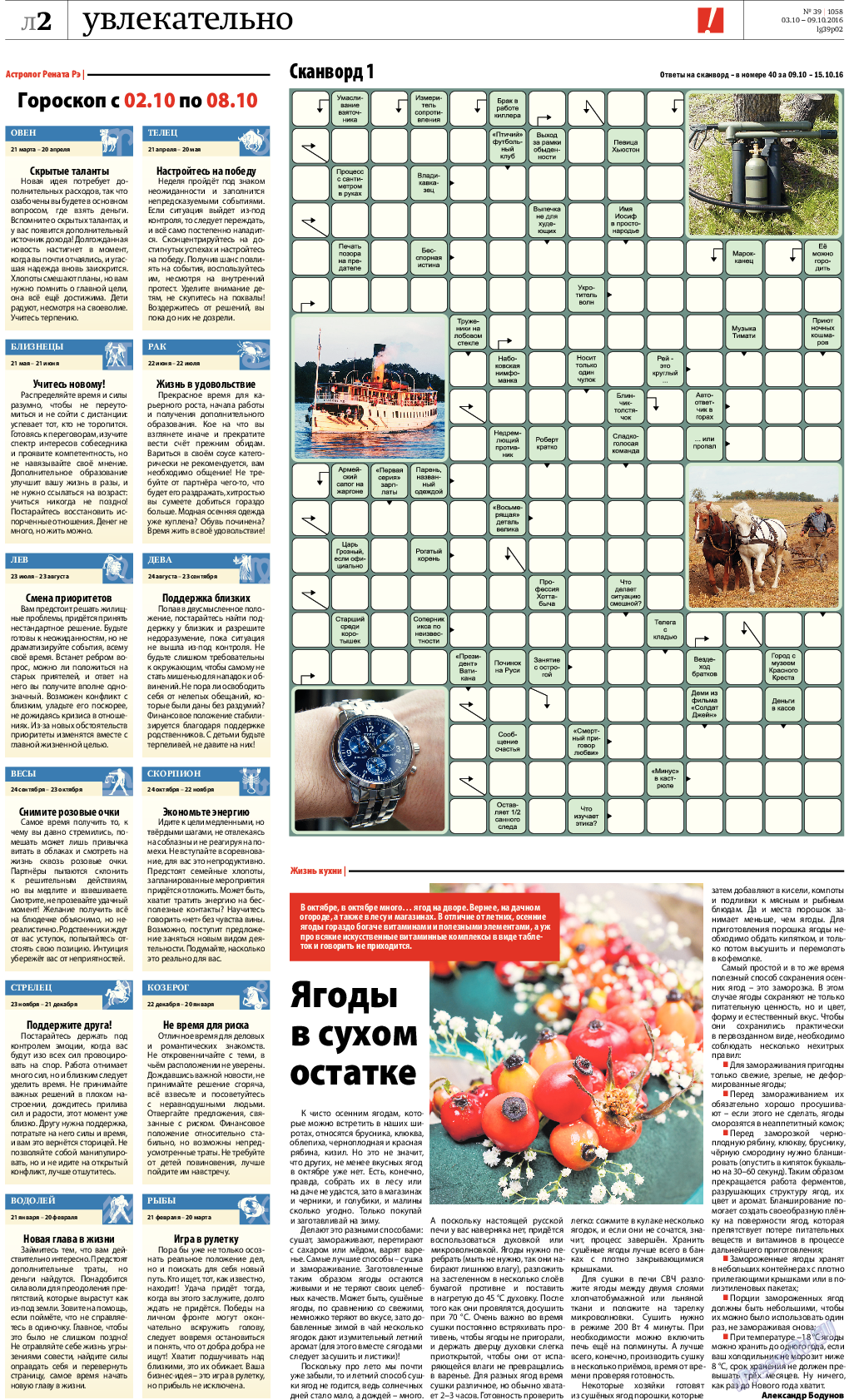 Рейнская газета, газета. 2016 №39 стр.22
