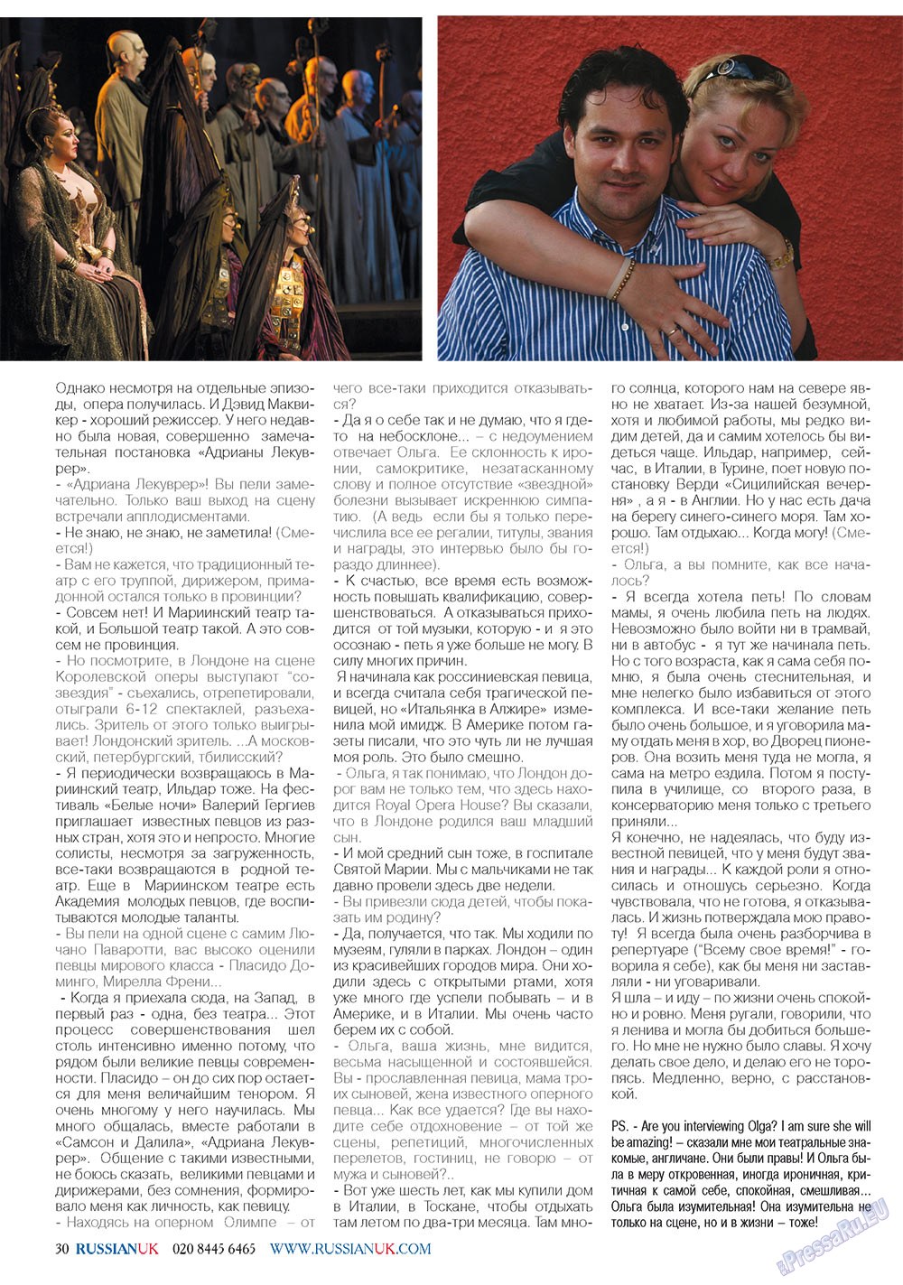 RussianUK (Zeitschrift). 2011 Jahr, Ausgabe 21, Seite 30